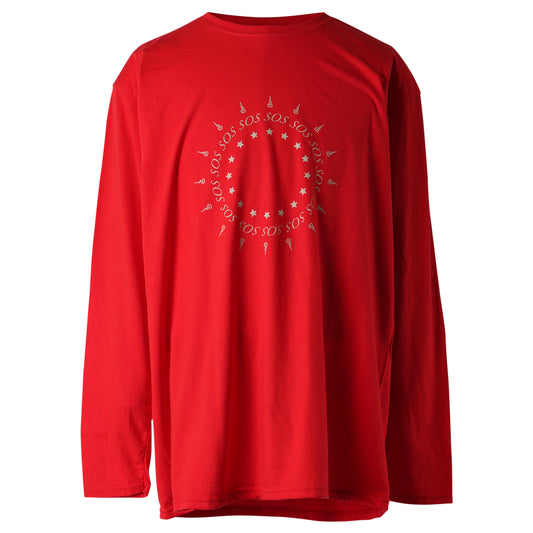 SOS T-SHIRT (LONG-SLEEVE) / RED