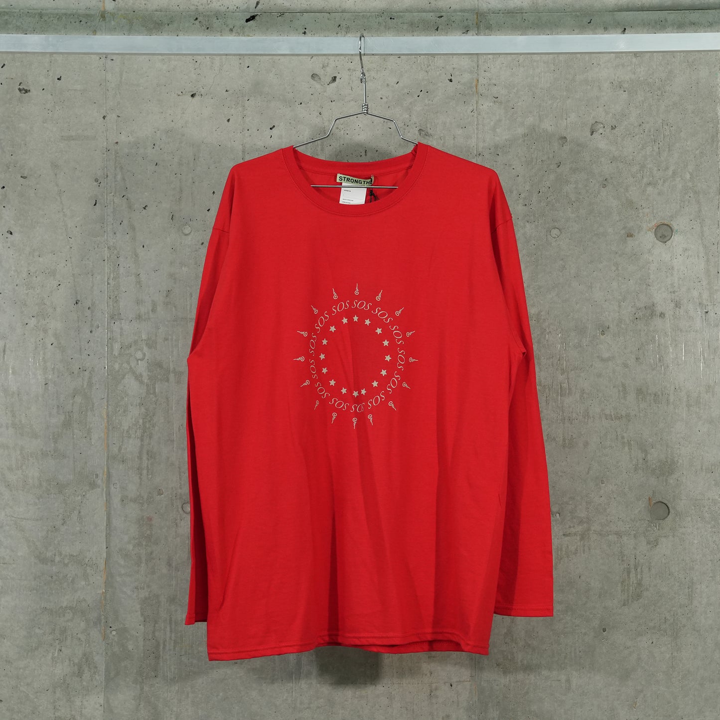 SOS T-SHIRT (LONG-SLEEVE) / RED