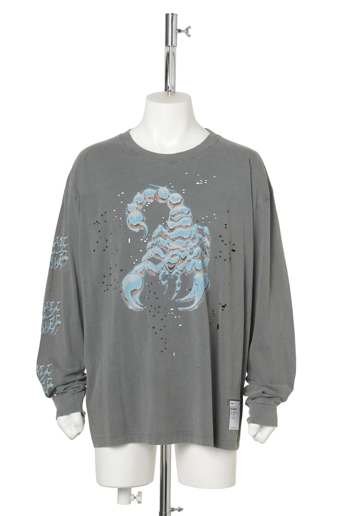 MOTHTECH LONG TEE / FADED BLACK SCORP SLEECE PR