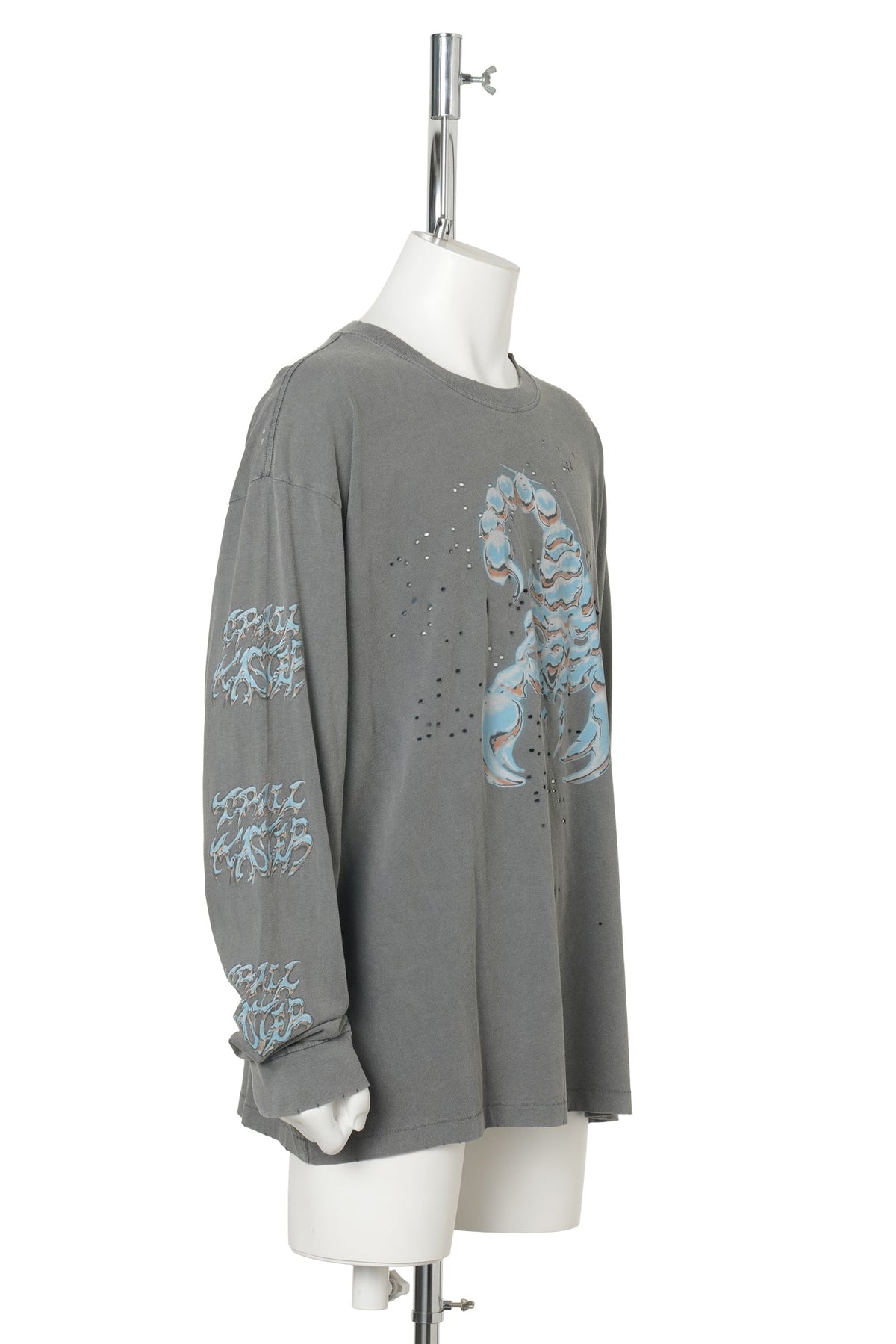 MOTHTECH LONG TEE / FADED BLACK SCORP SLEECE PR