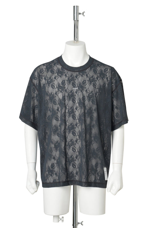 SPACE-LACE T-SHIRT / BLACK