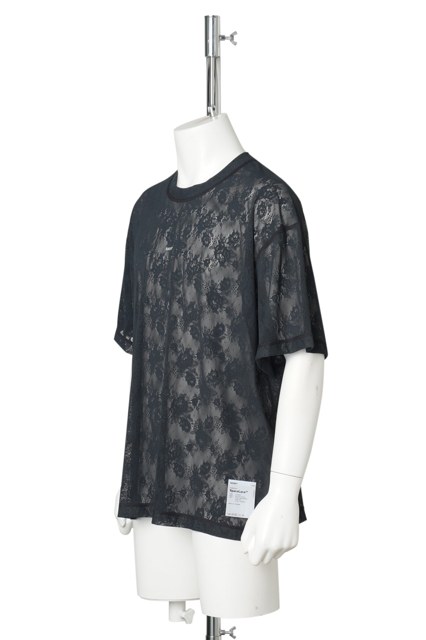 SPACE-LACE T-SHIRT / BLACK