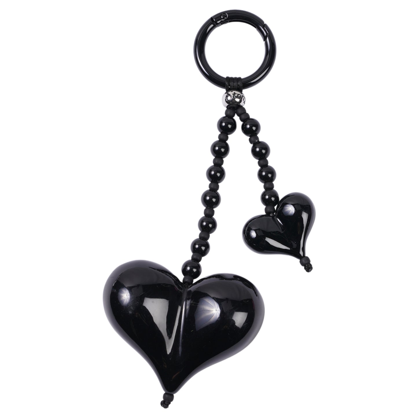 BIG LOVE OBSIDIAN SHORTY BAG CHARM