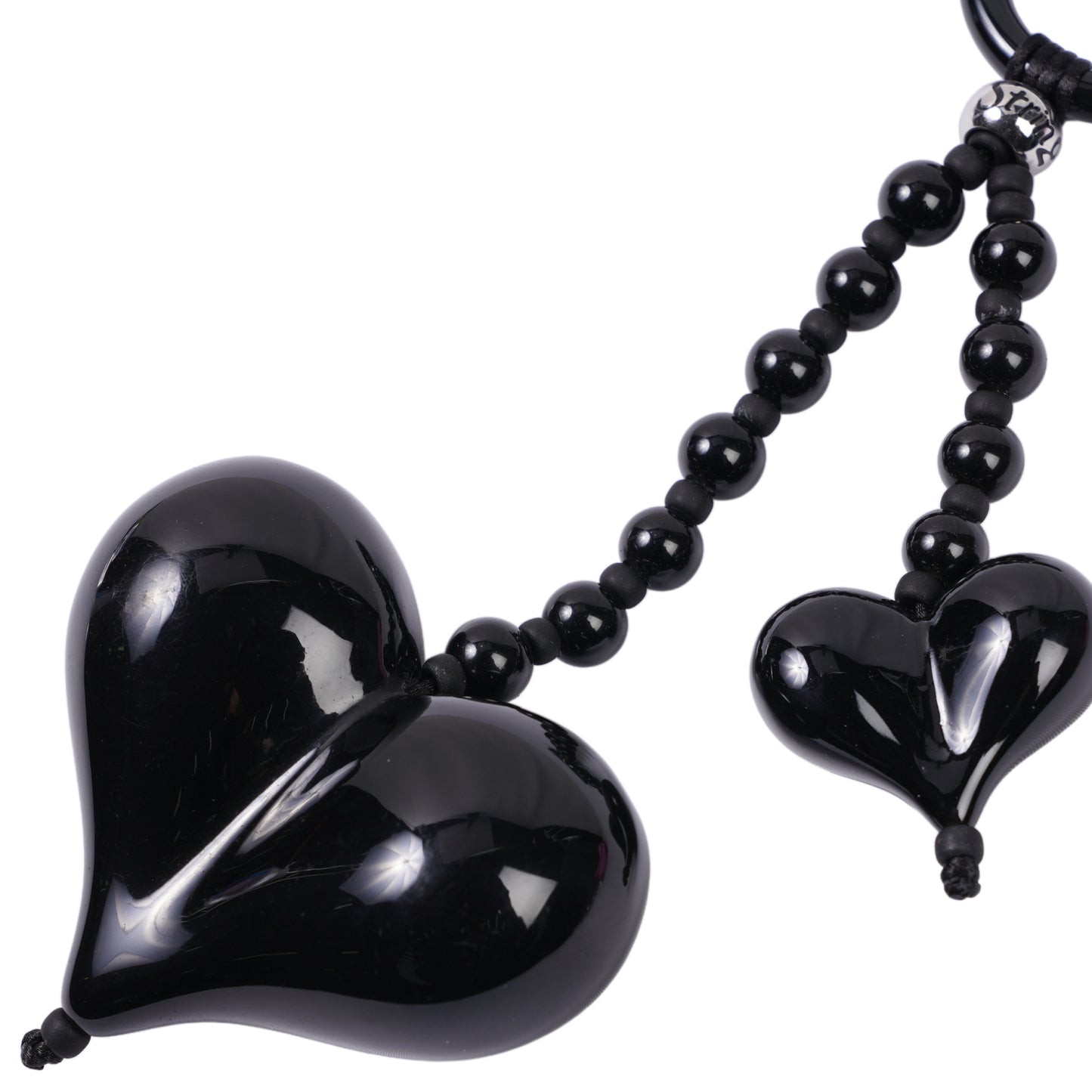 BIG LOVE OBSIDIAN SHORTY BAG CHARM