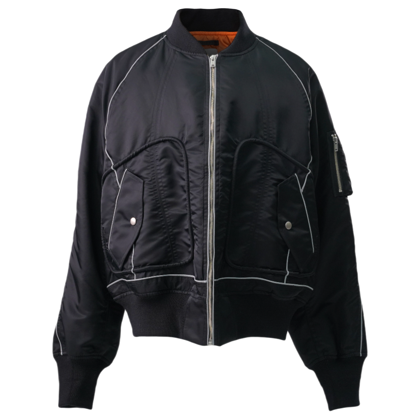 PIPING BOMBER JACKET / BLACK