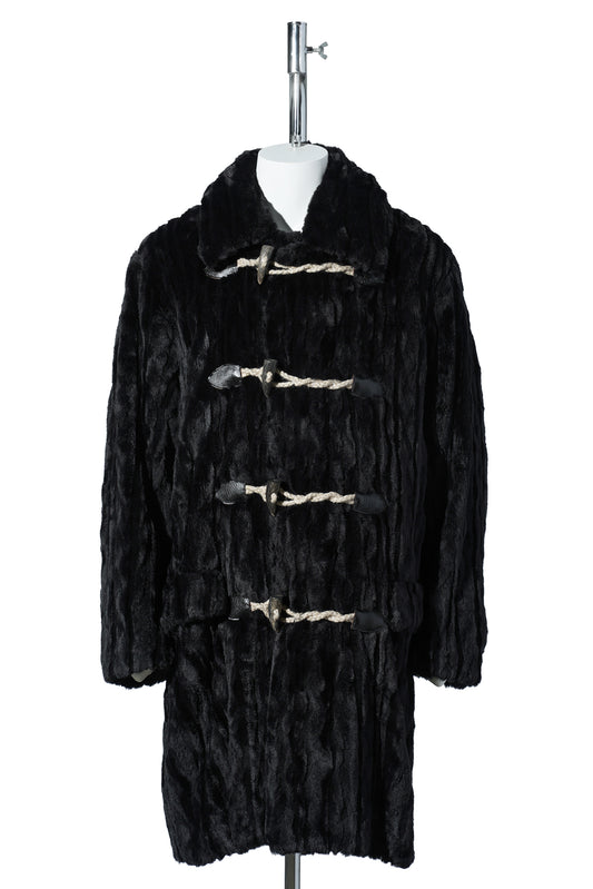 FUR COAT / BLACK