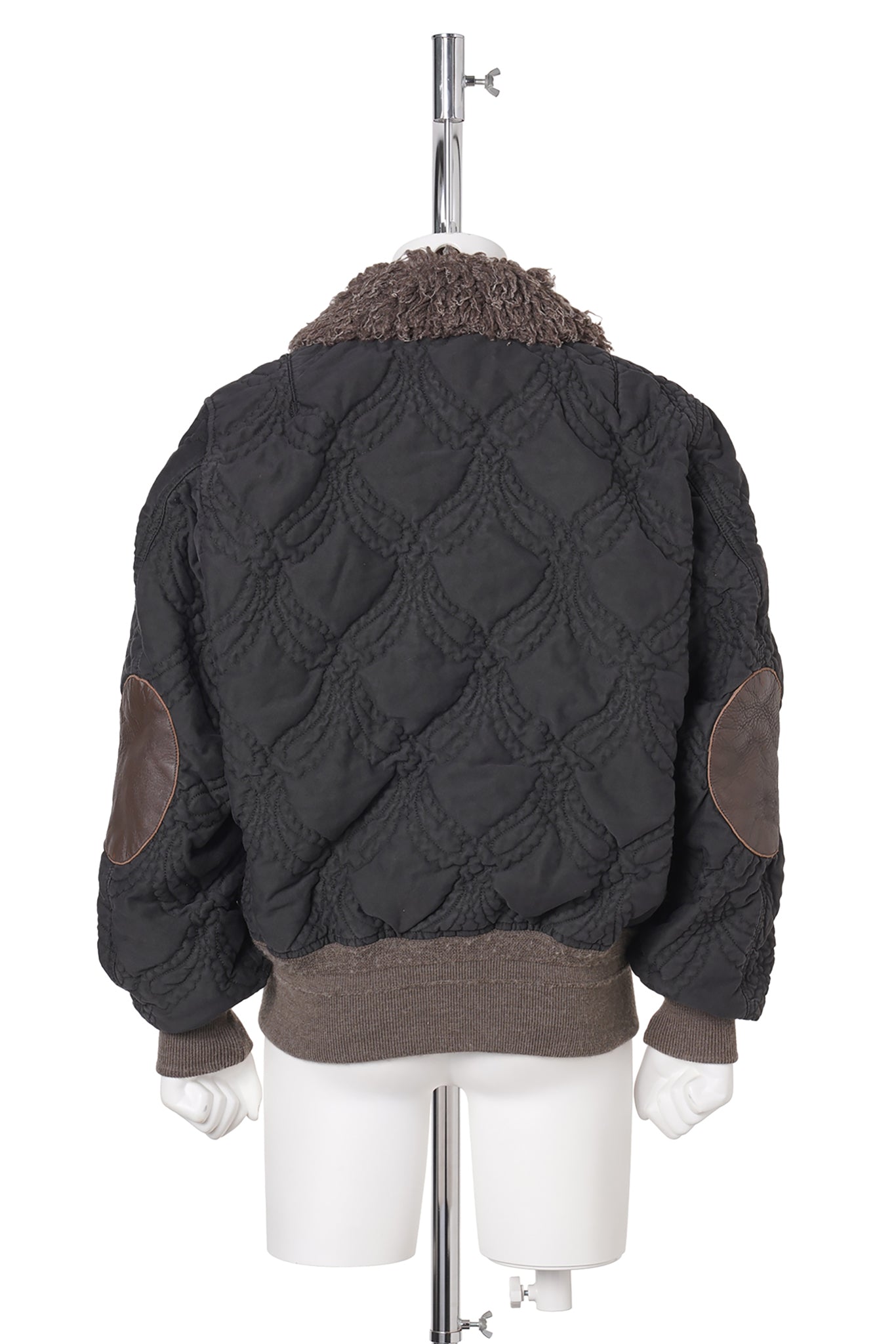 QUILTED FLIGHT JACKET / BLACK