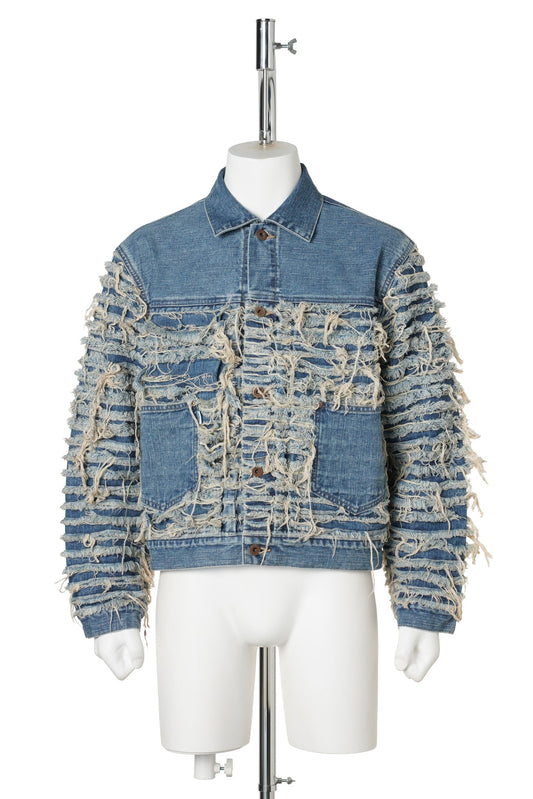 SLASHER MODERN DENIM JACKET / FADED INDIGO
