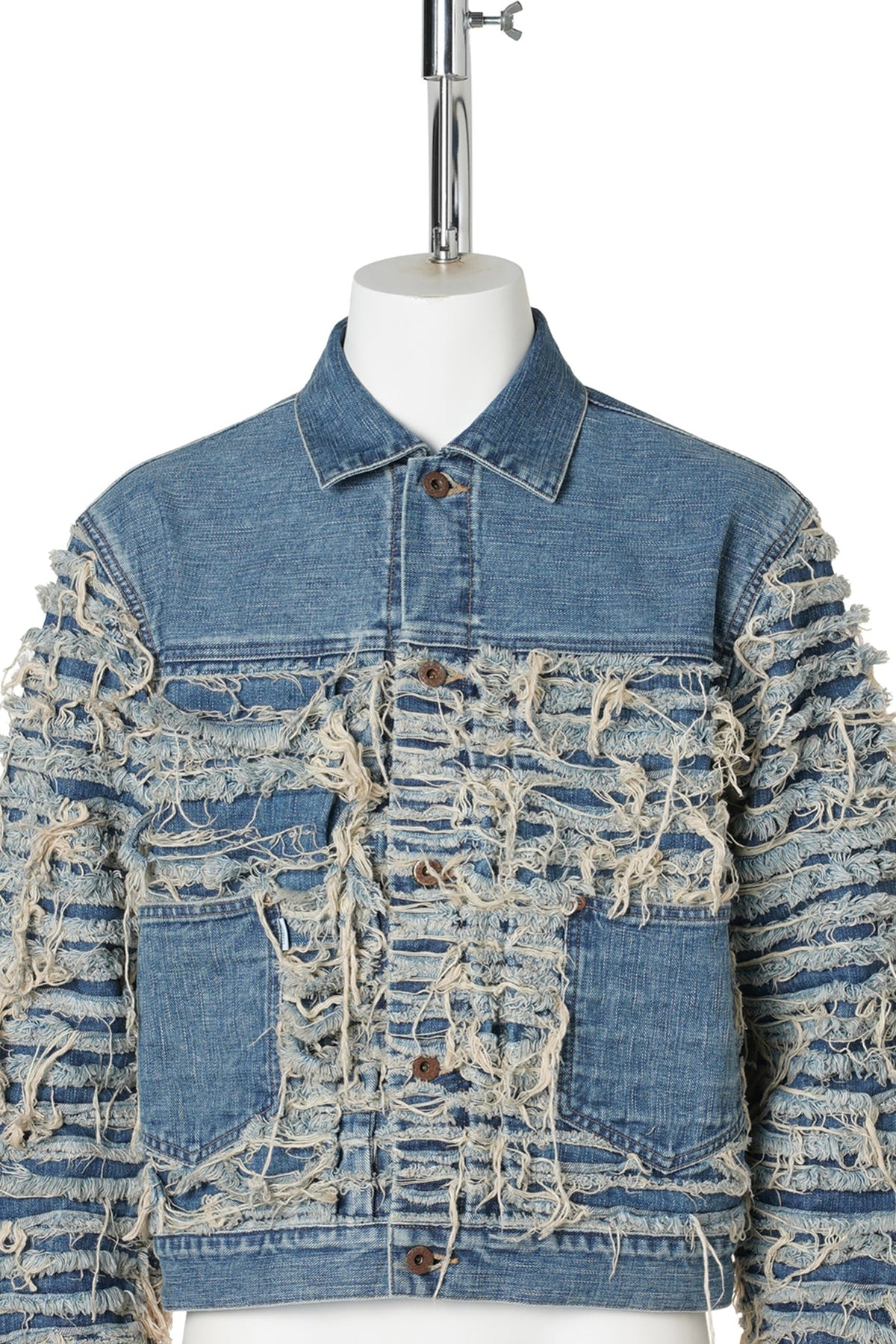 SLASHER MODERN DENIM JACKET / FADED INDIGO