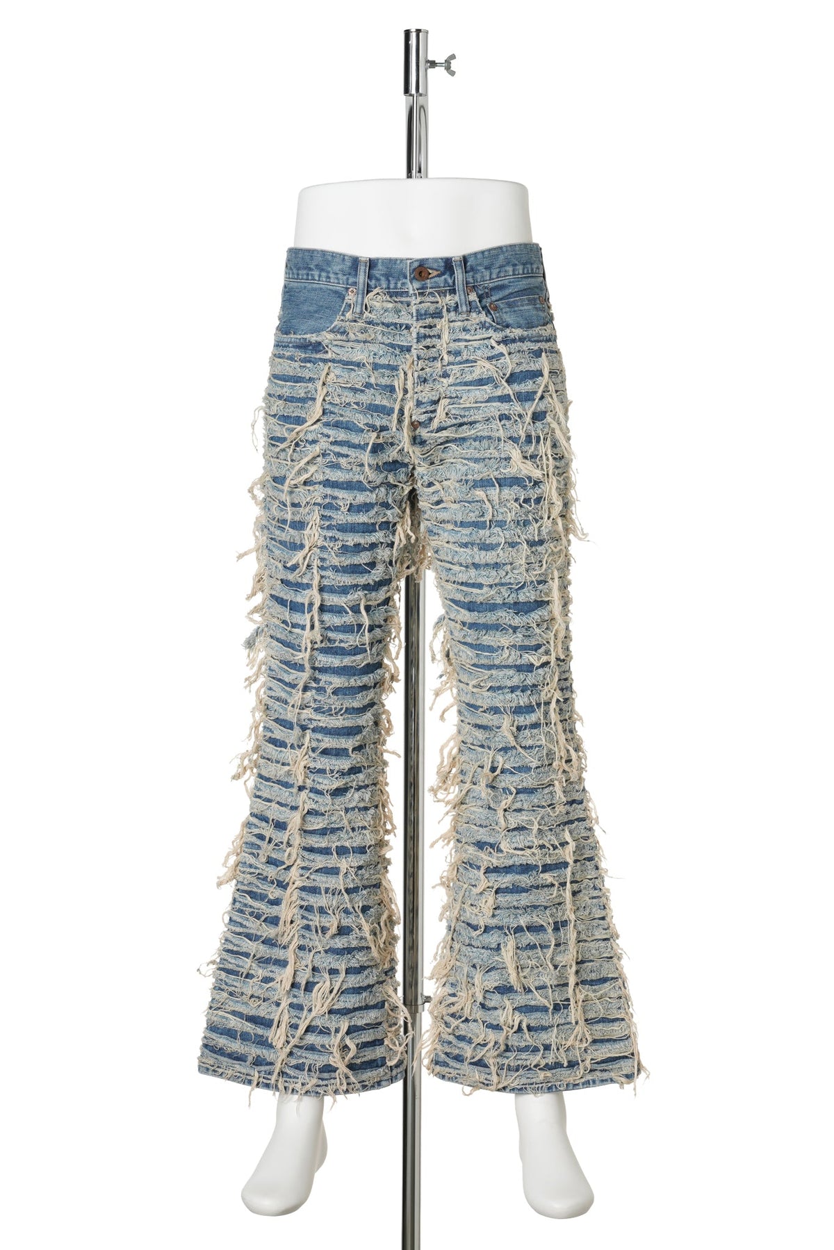 SLASHER MODERN DENIM PANTS FLARED CUT / FADED INDIGO