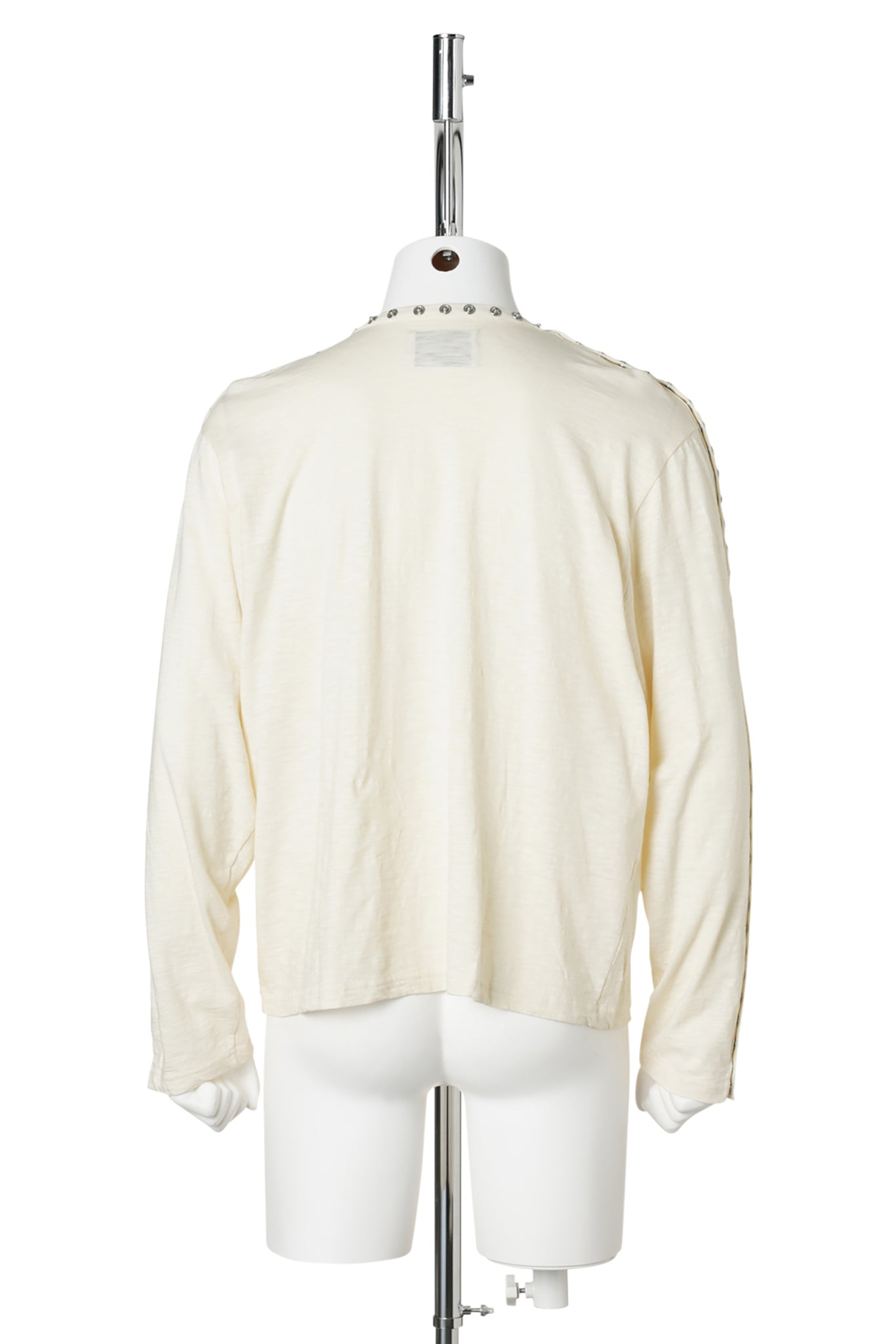 PEARL BUTTON TEE / ECRU