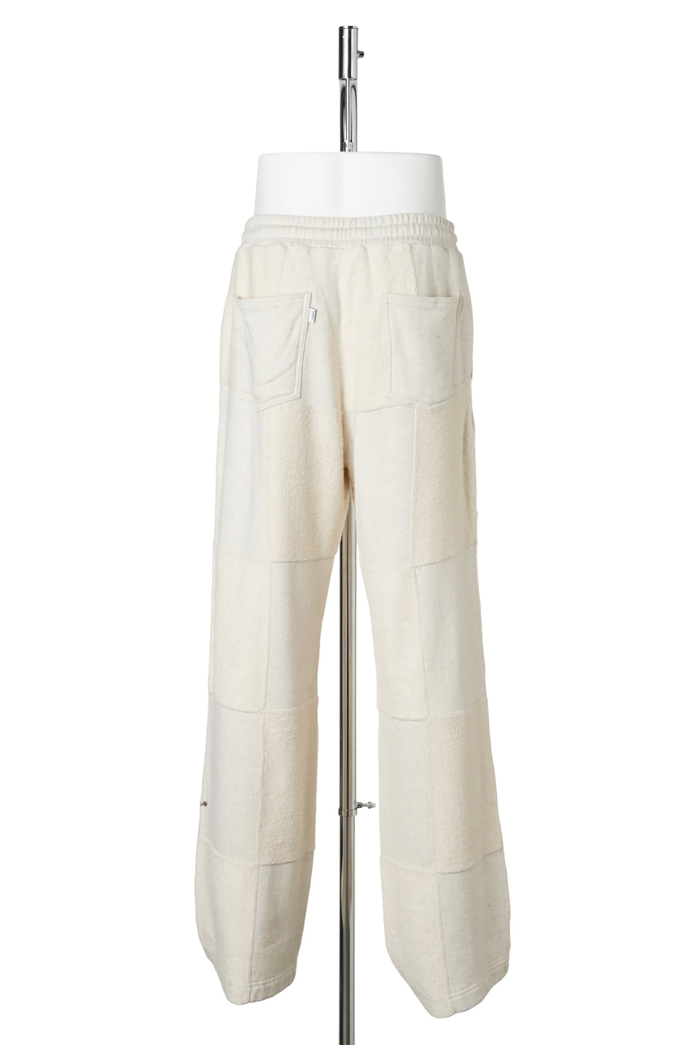 CHECKER SWEAT PANTS / ECRU