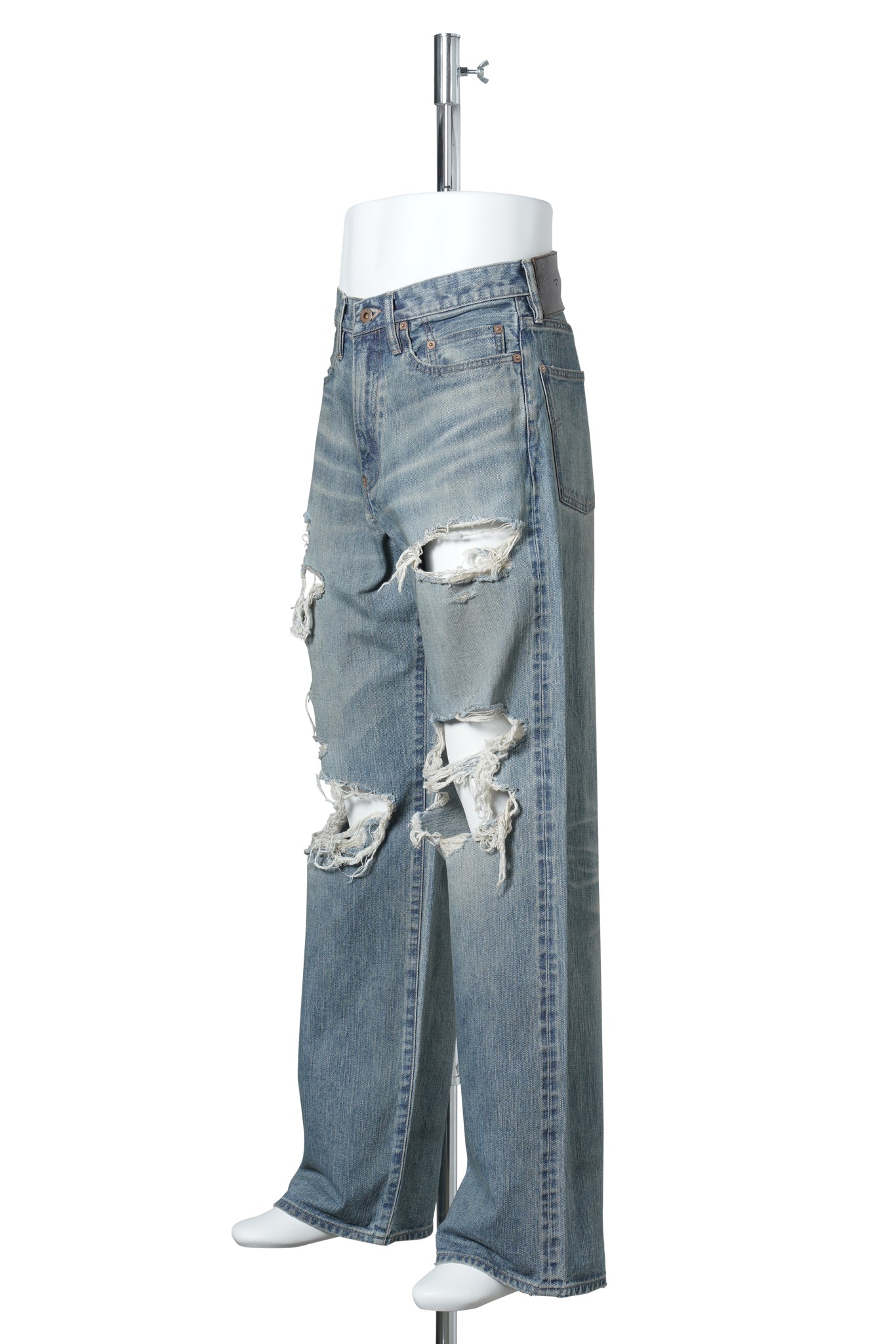 DESTRESSED MODERN DENIM REGULER CUT / FADED INDIGO