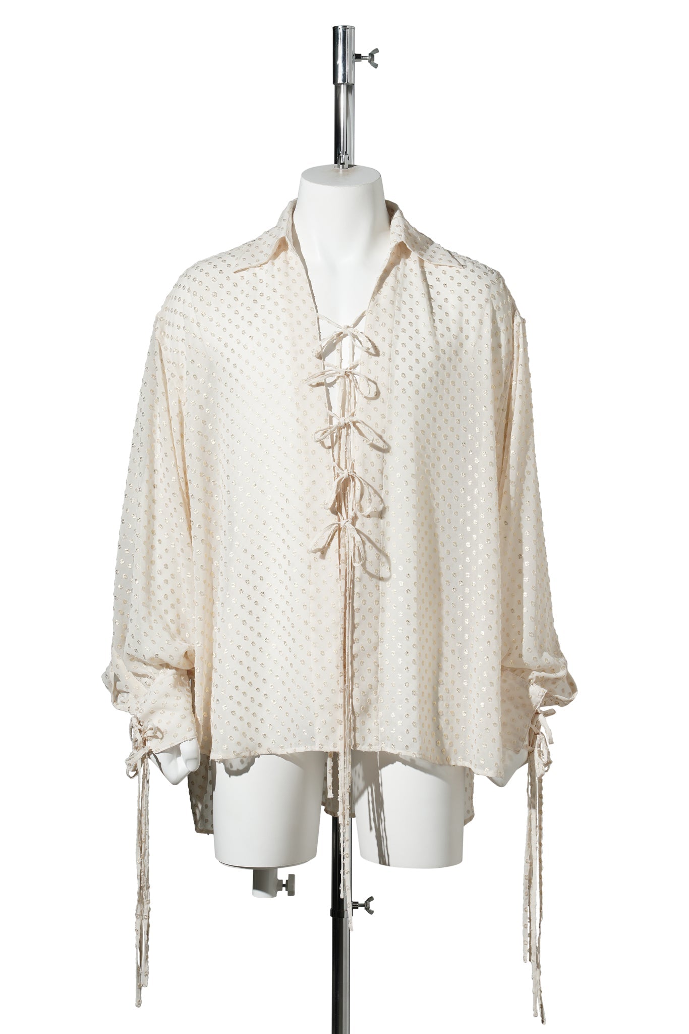 TWINKLE SHEER STRING SHIR / ECRU