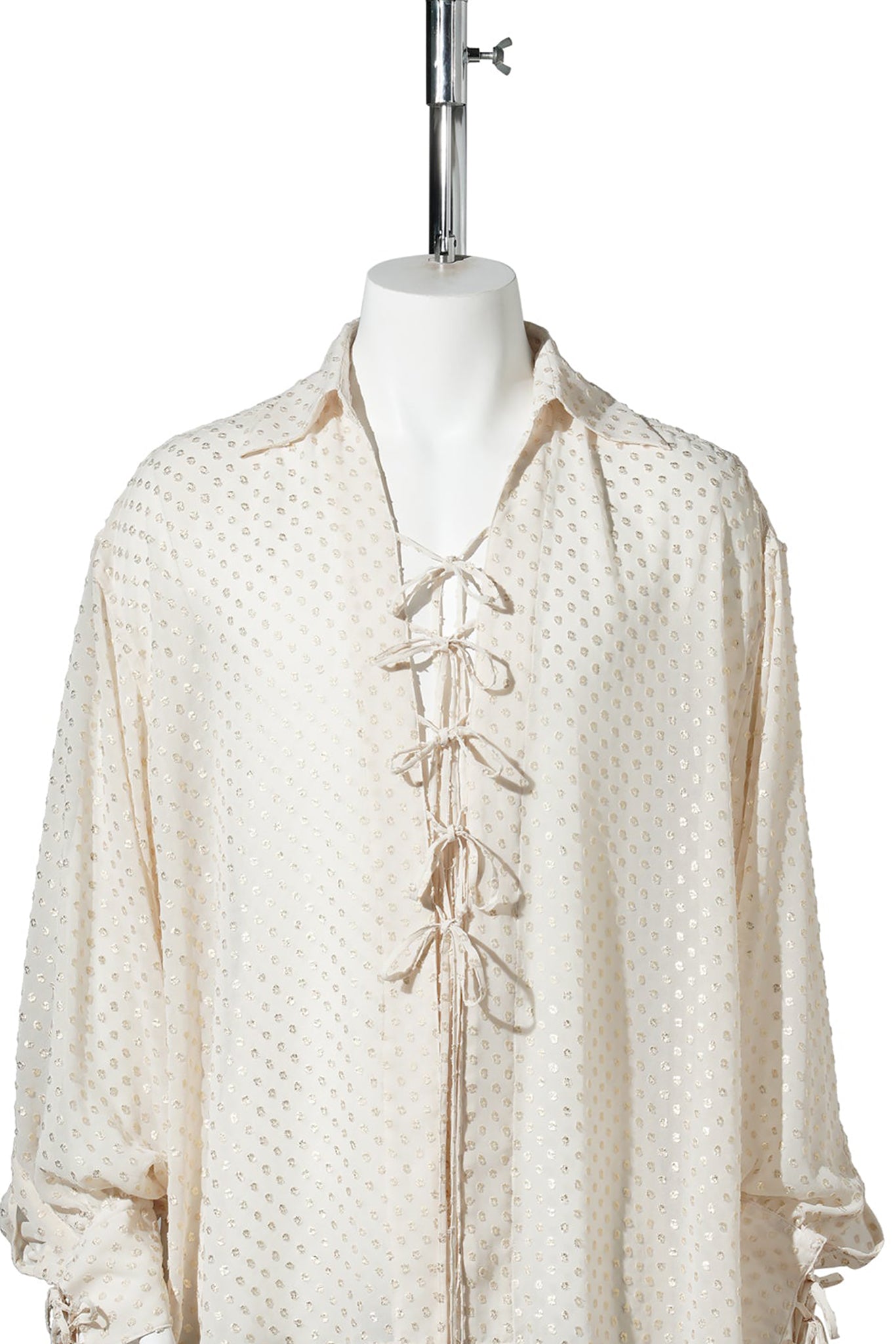 TWINKLE SHEER STRING SHIR / ECRU