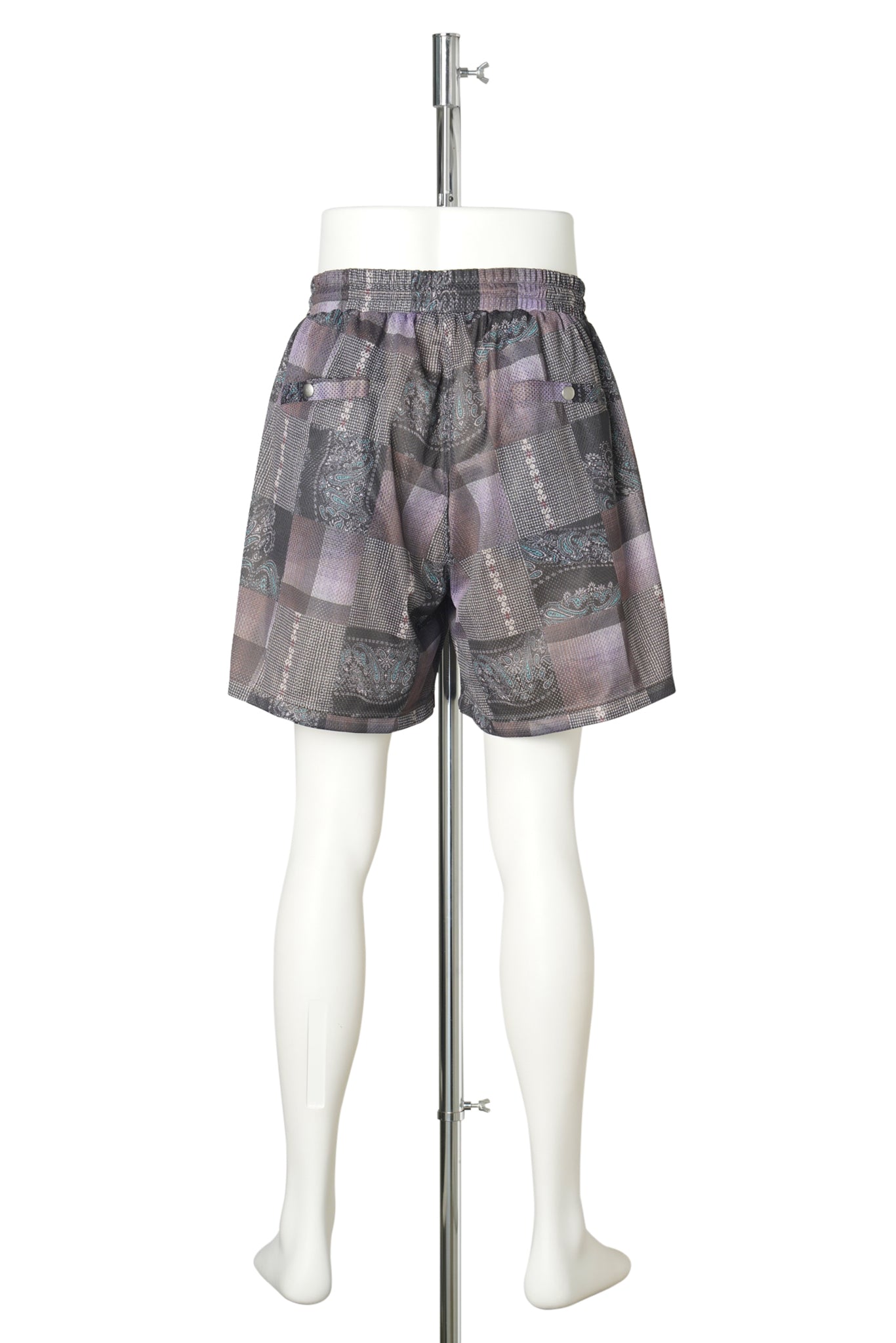 "CS" 2FACE MESH SHORT PANTS / BLACK & SAND