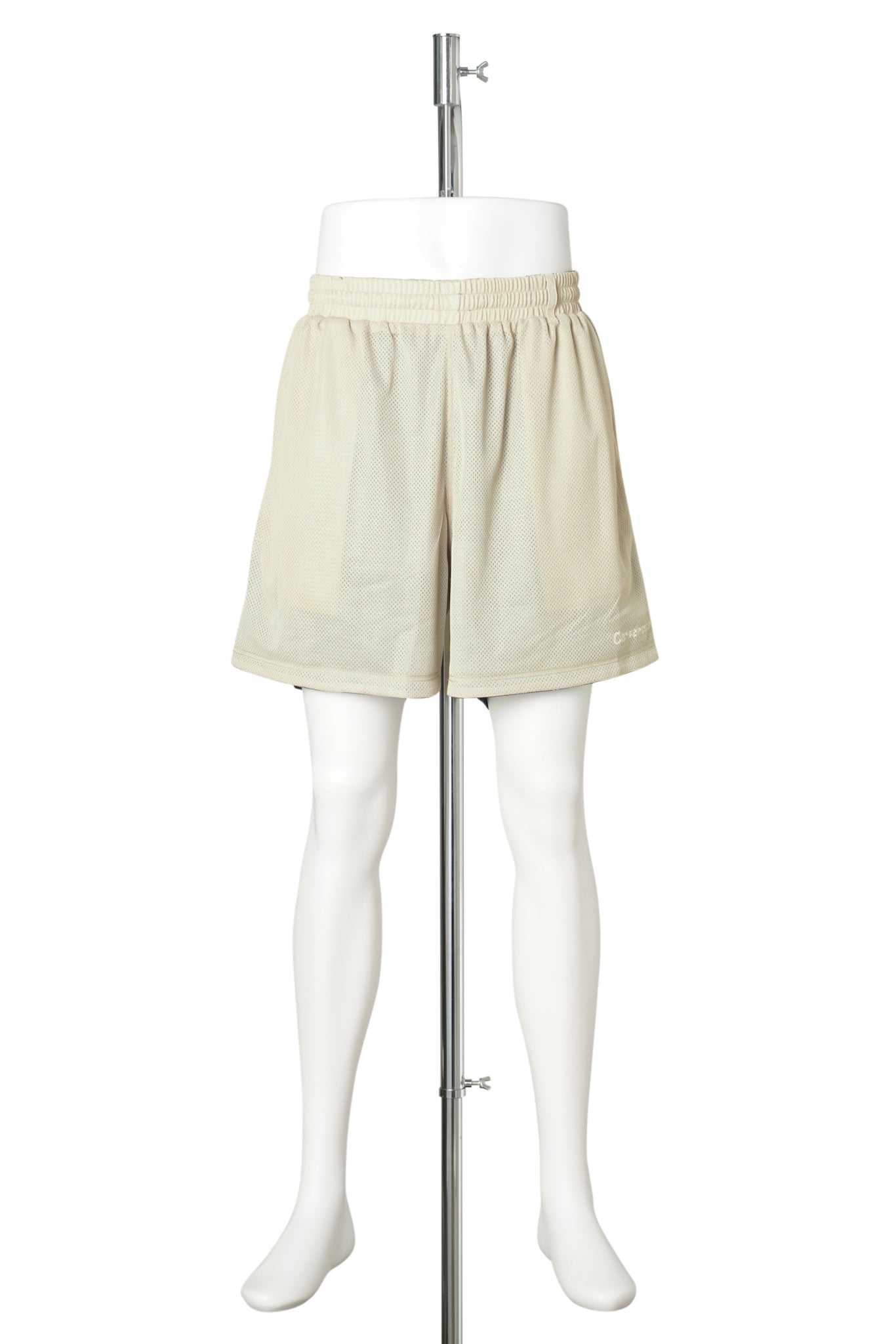 "CS" 2FACE MESH SHORT PANTS / BLACK & SAND