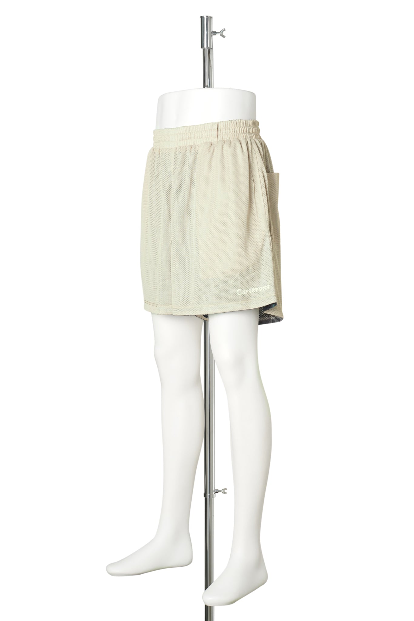 "CS" 2FACE MESH SHORT PANTS / BLACK & SAND