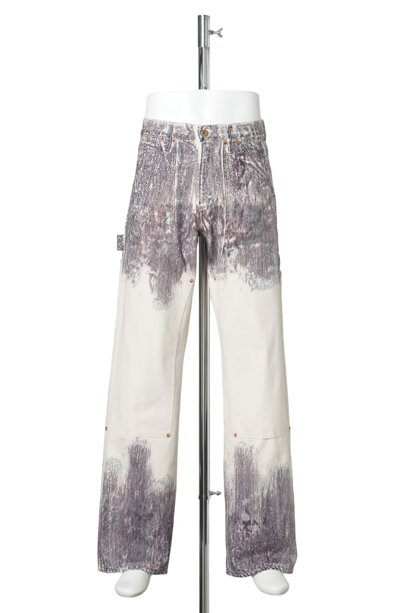 MELT DYE MODERN DENIM PAINTER / PURPLE GRAY