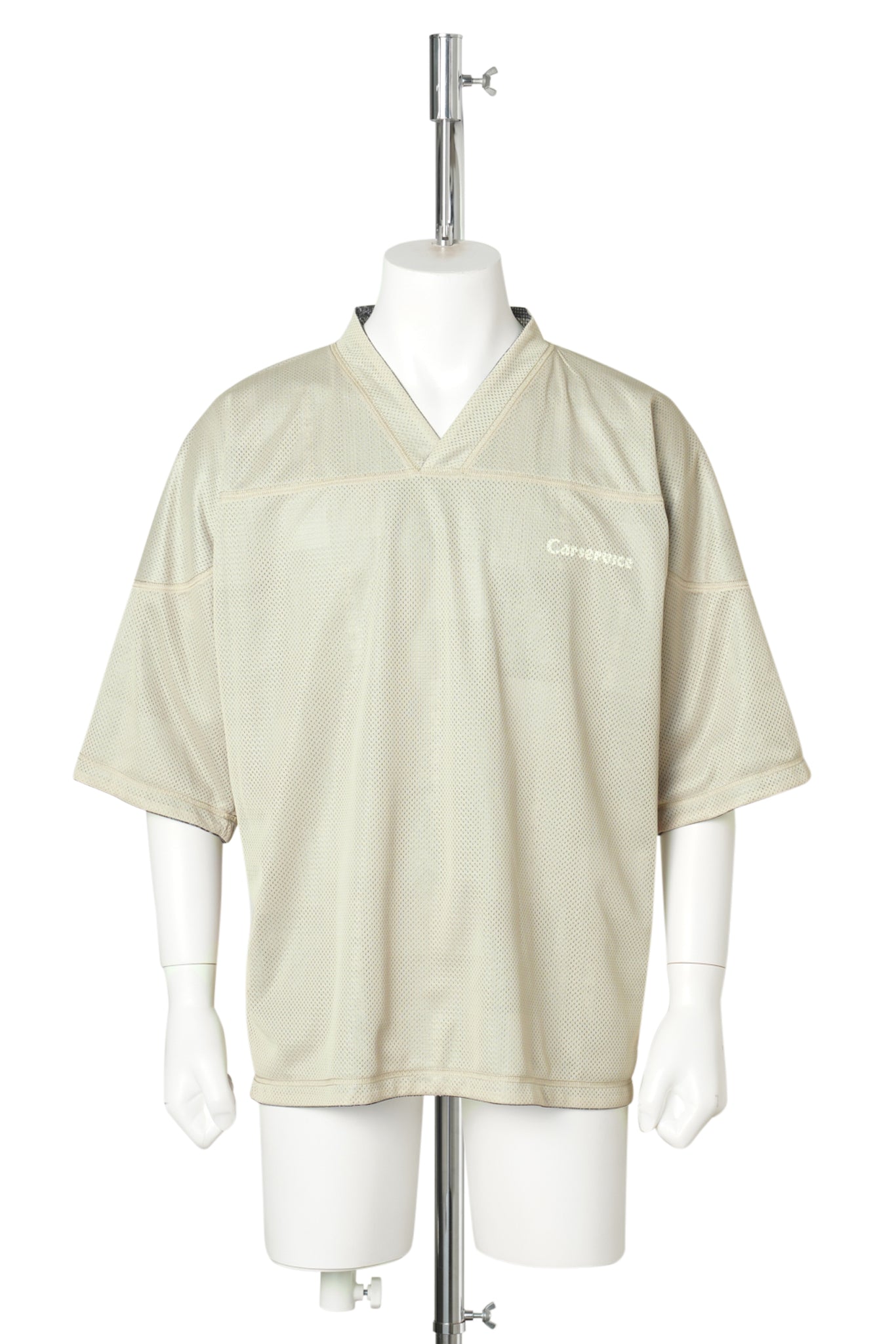 "CS" 2FACE MESH HOCKEY SHIRTS / BLACK & SAND