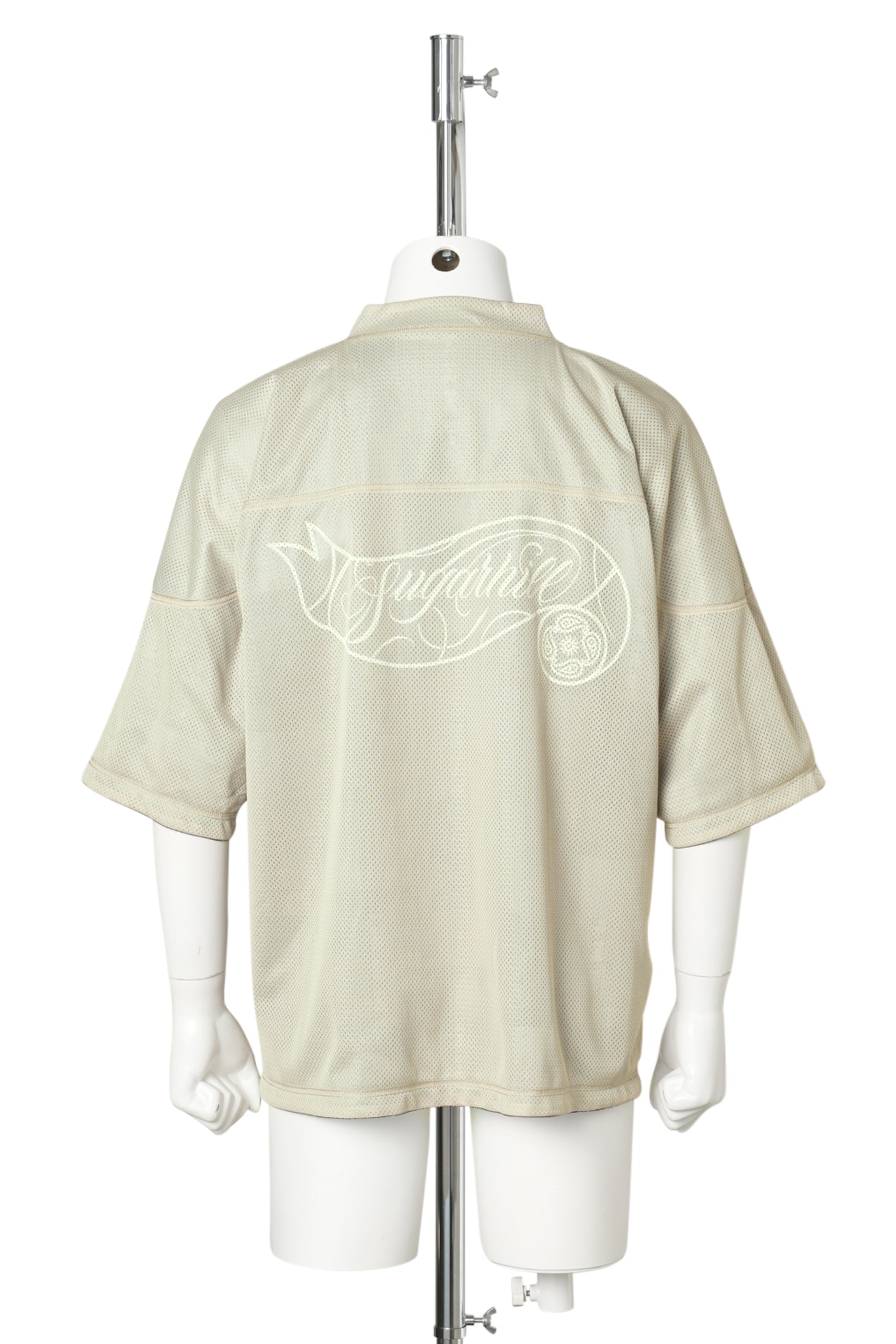 "CS" 2FACE MESH HOCKEY SHIRTS / BLACK & SAND