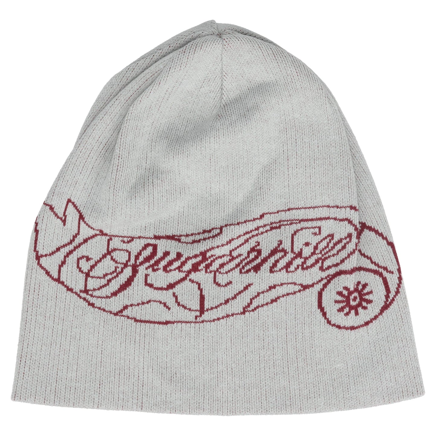 "CS" JOE KNIT BEANIE / BLUE & WINE