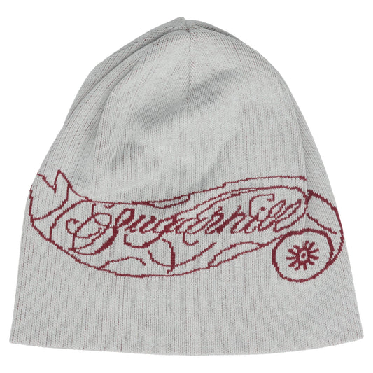 "CS" JOE KNIT BEANIE / BLUE & WINE