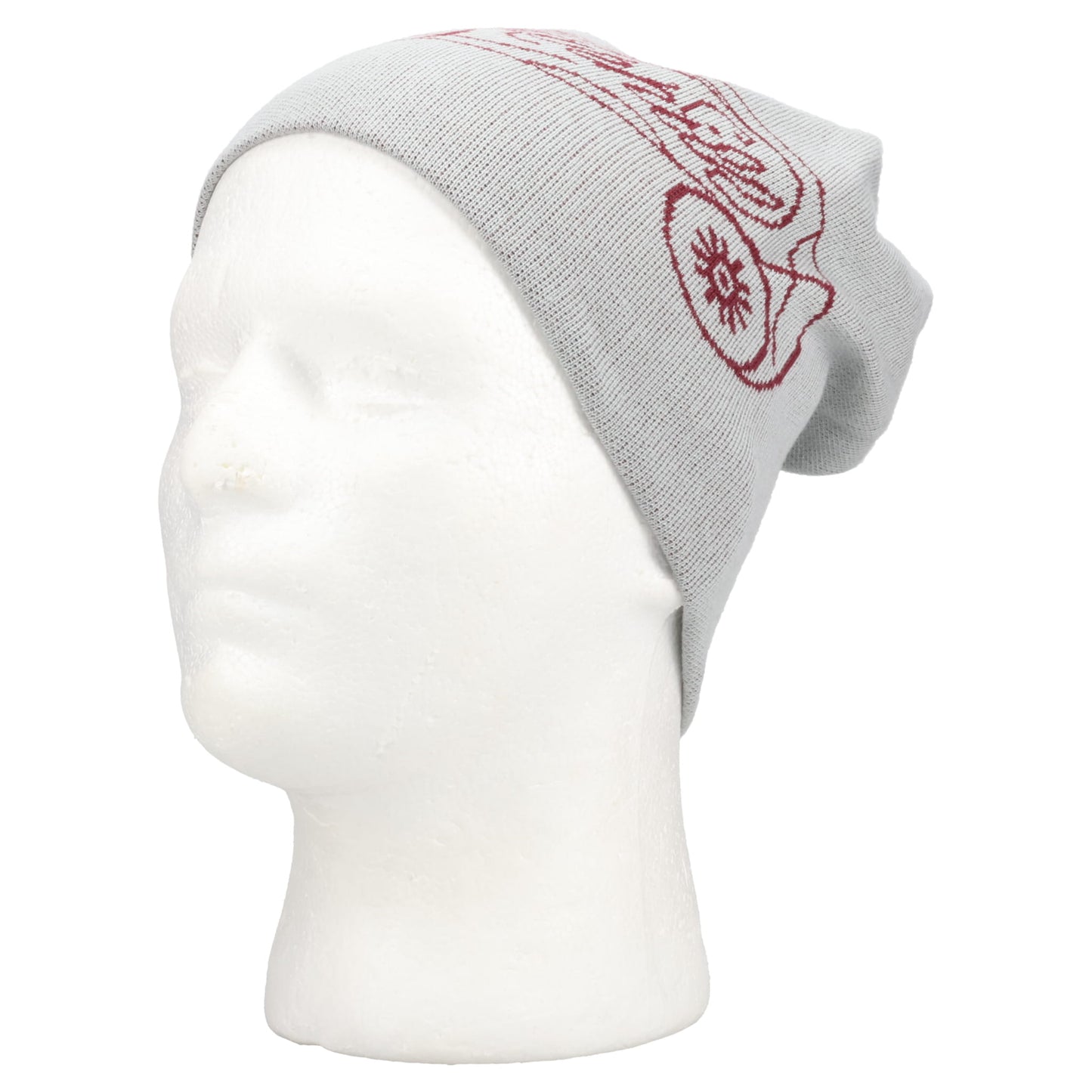 "CS" JOE KNIT BEANIE / BLUE & WINE