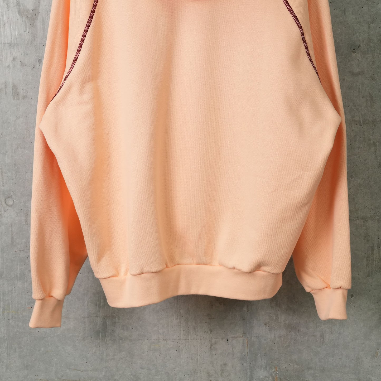 HOODIE BIG LOGO EMBROIDERY / 8104:POWDER PINK