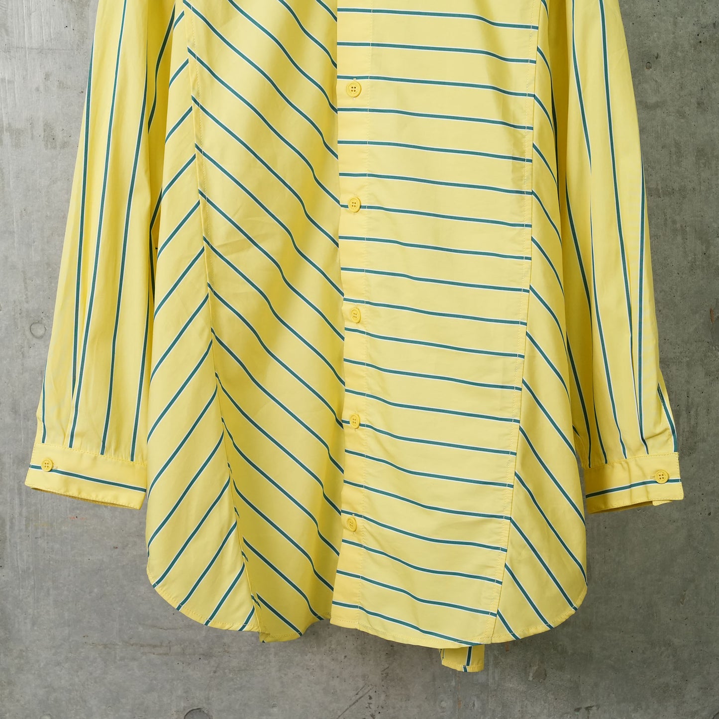 MEGA OVER SHIRT W CUTS / 8099:YELLOW STRIPES