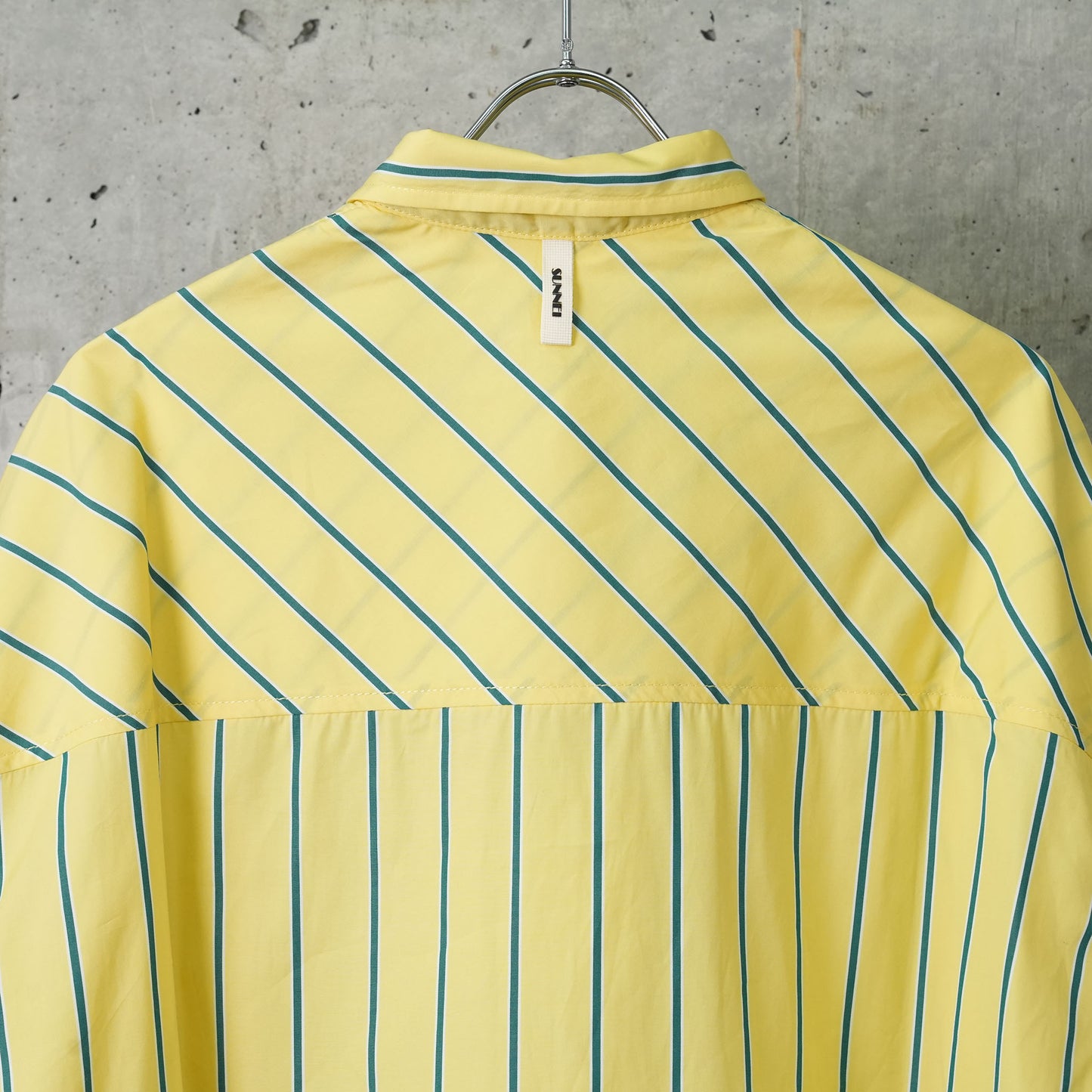 MEGA OVER SHIRT W CUTS / 8099:YELLOW STRIPES