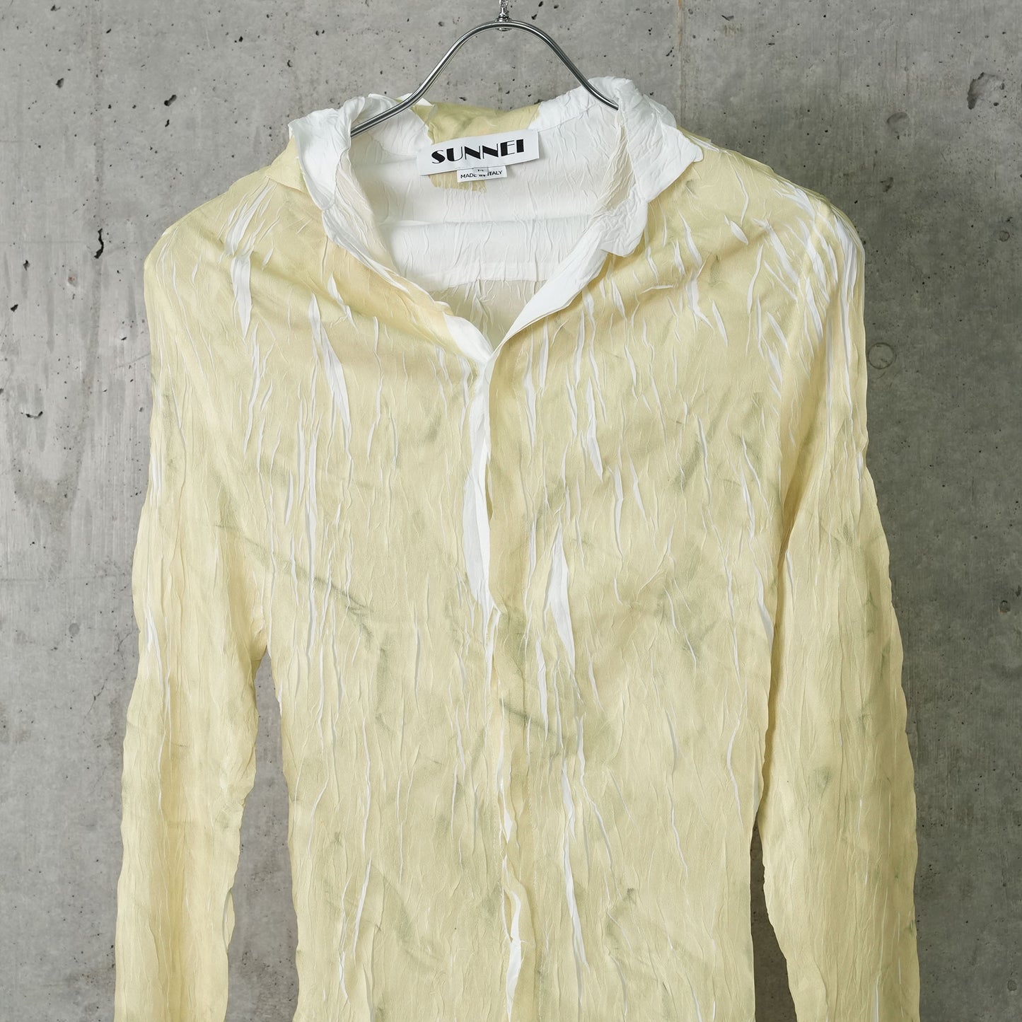 OVER SHIRT W POCKETS / 8115:BEIGE WRINKLED PRINT