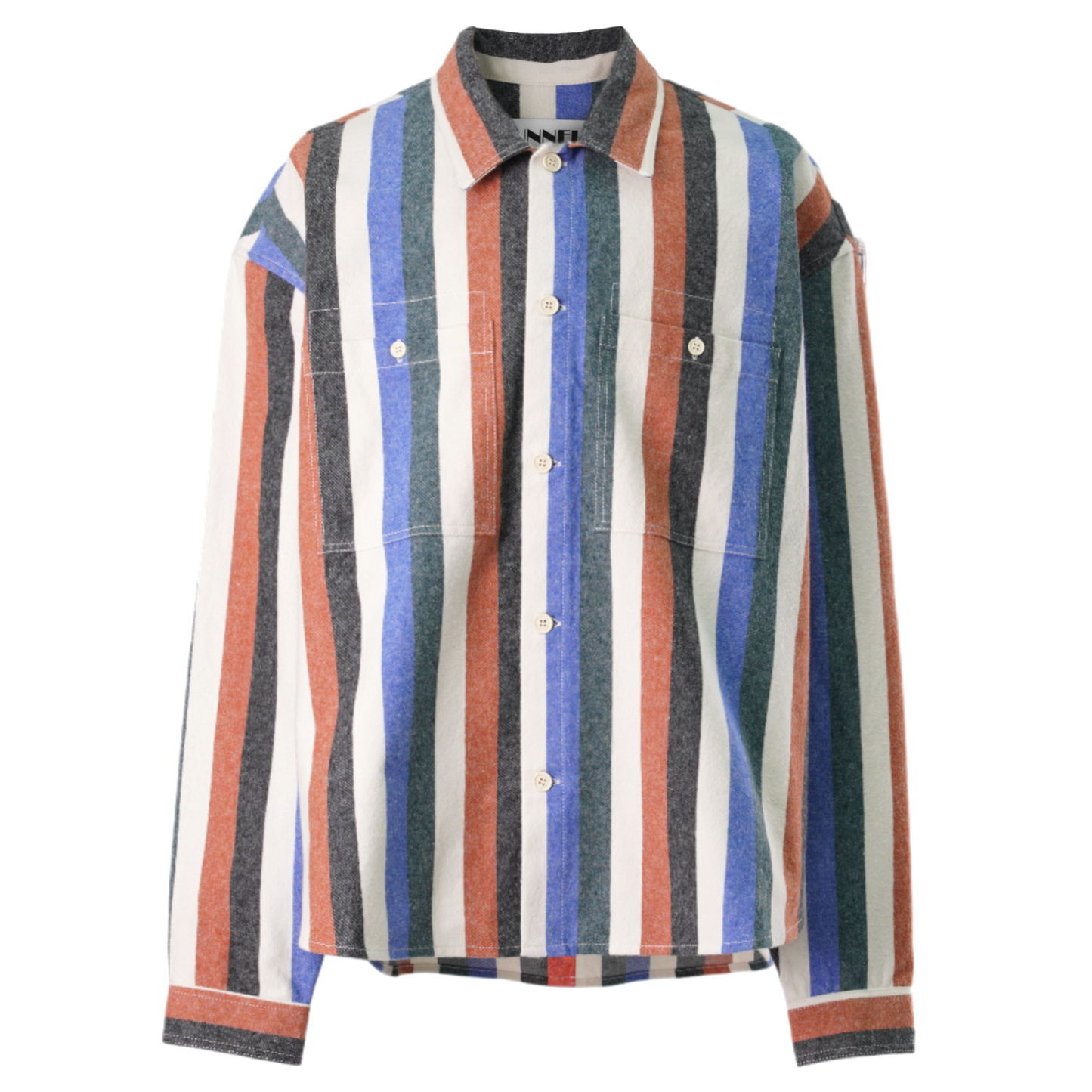 OVER SHIRT W POCKETS / 7141:MULTICOLOR STRIPES