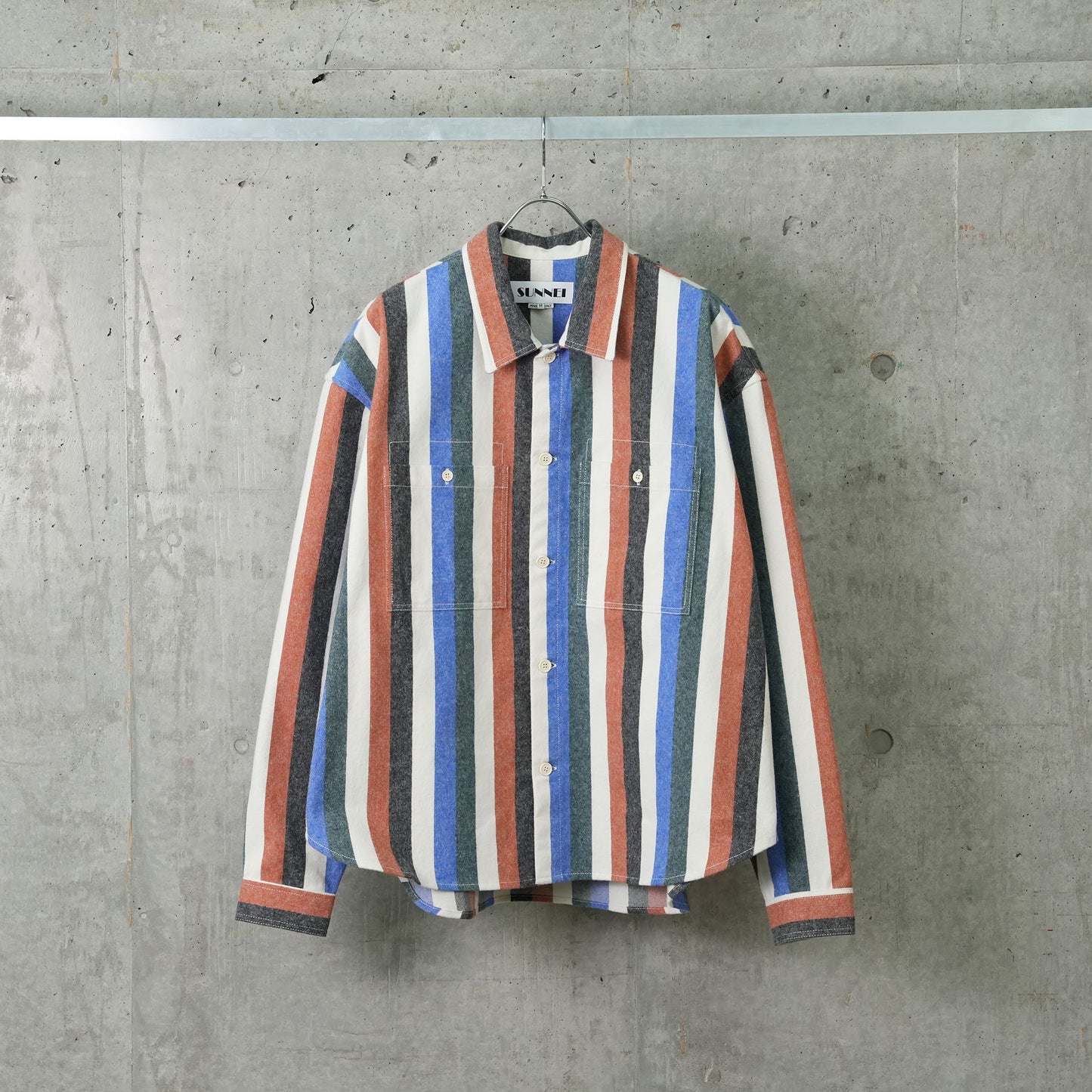 OVER SHIRT W POCKETS / 7141:MULTICOLOR STRIPES