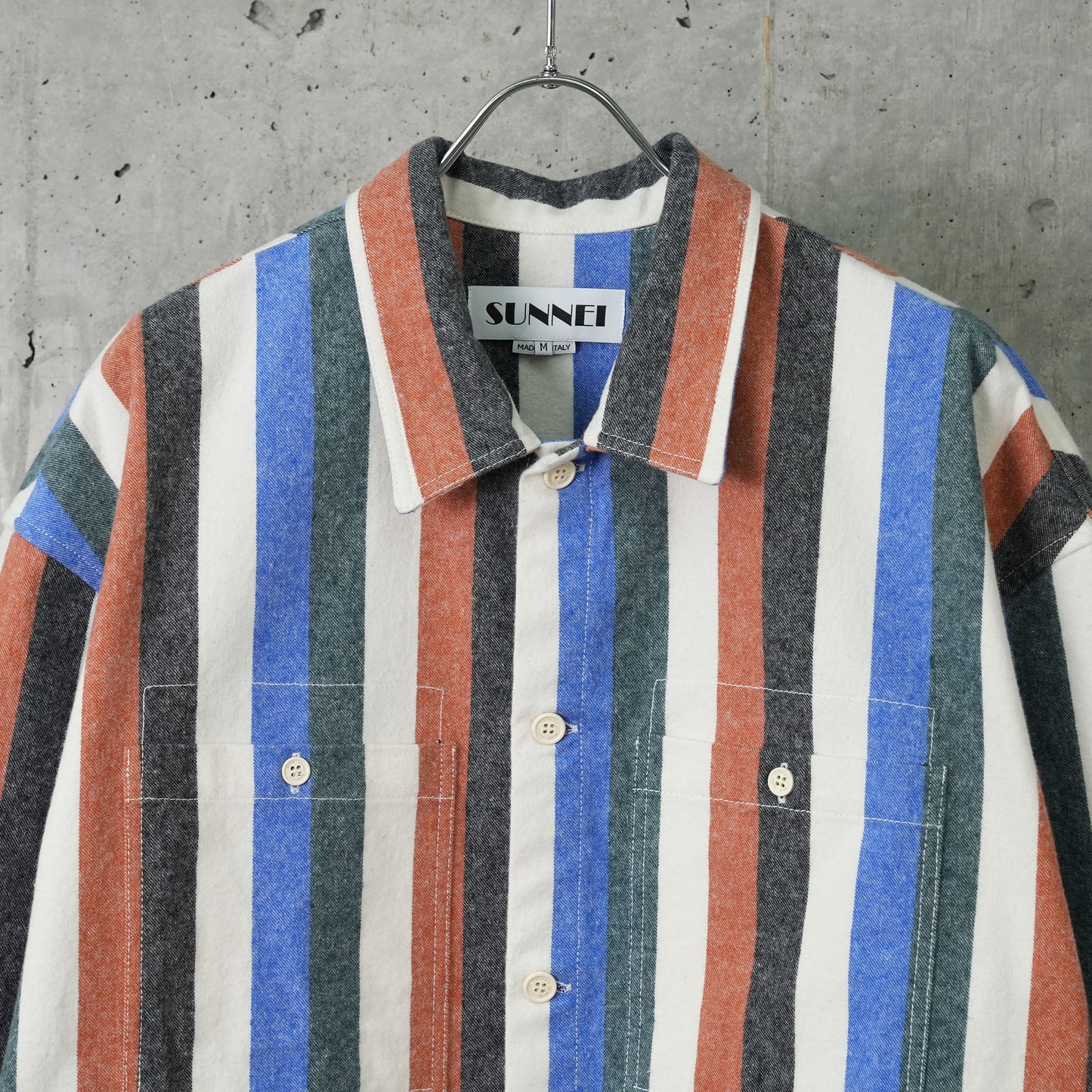 OVER SHIRT W POCKETS / 7141:MULTICOLOR STRIPES