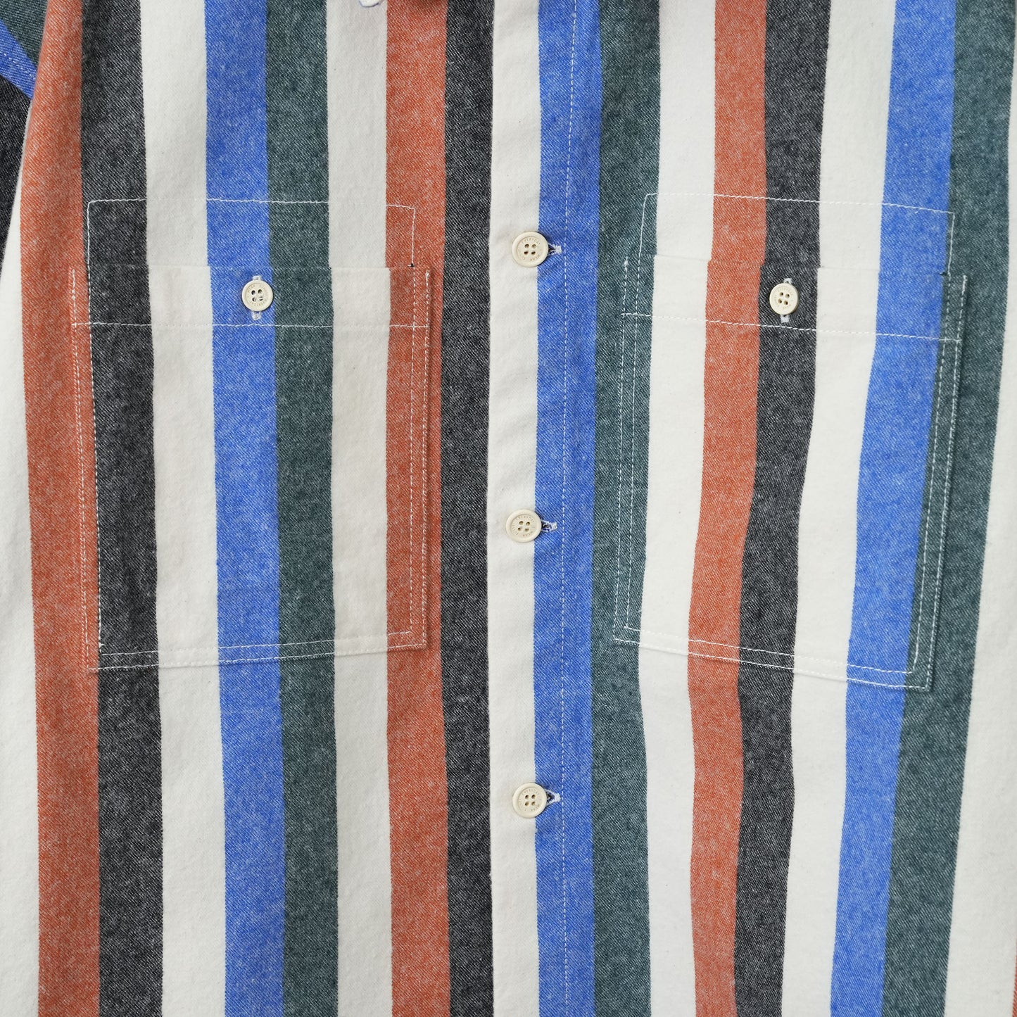 OVER SHIRT W POCKETS / 7141:MULTICOLOR STRIPES