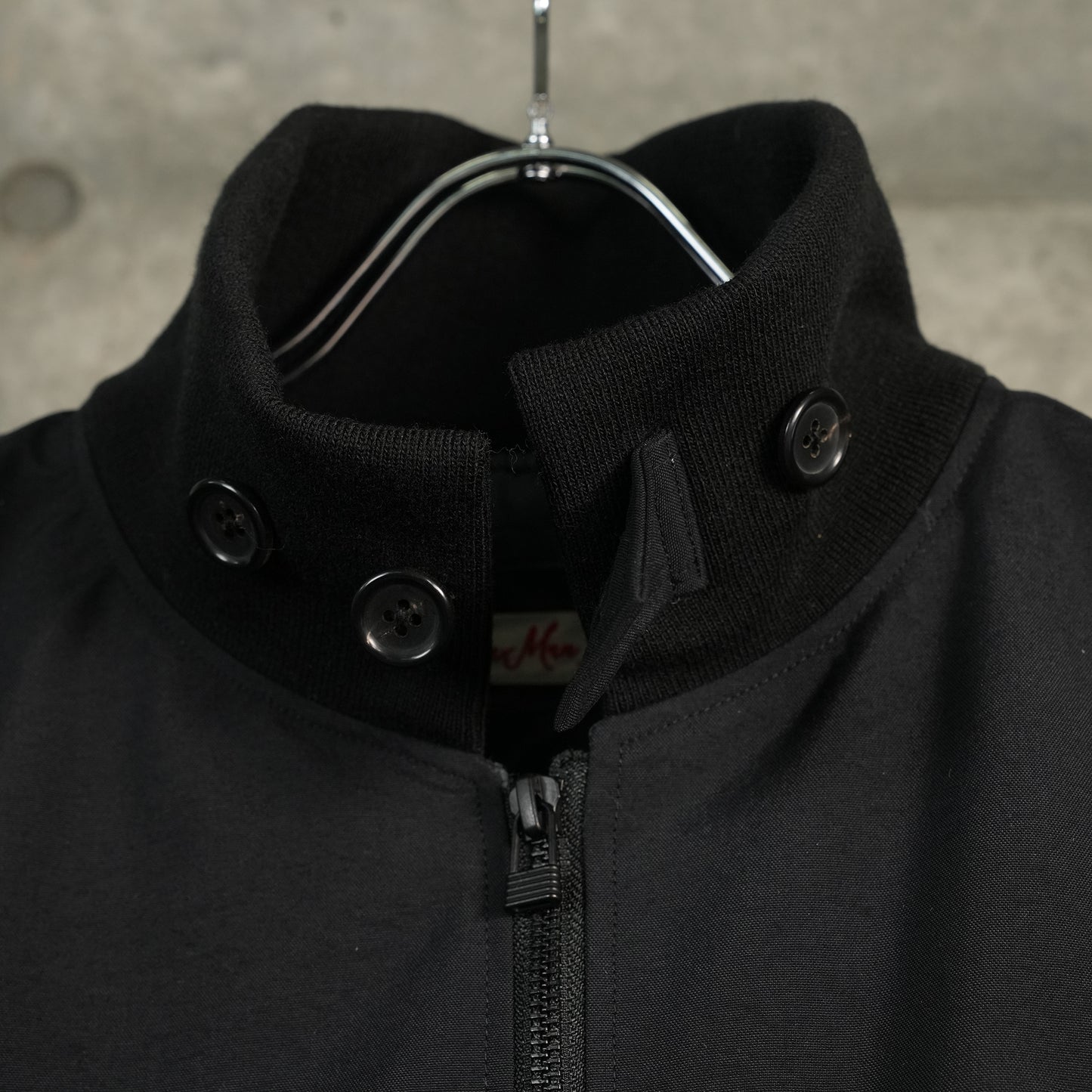 SPRIT HI-NECK WITH GLOVE JACKET / BLACK