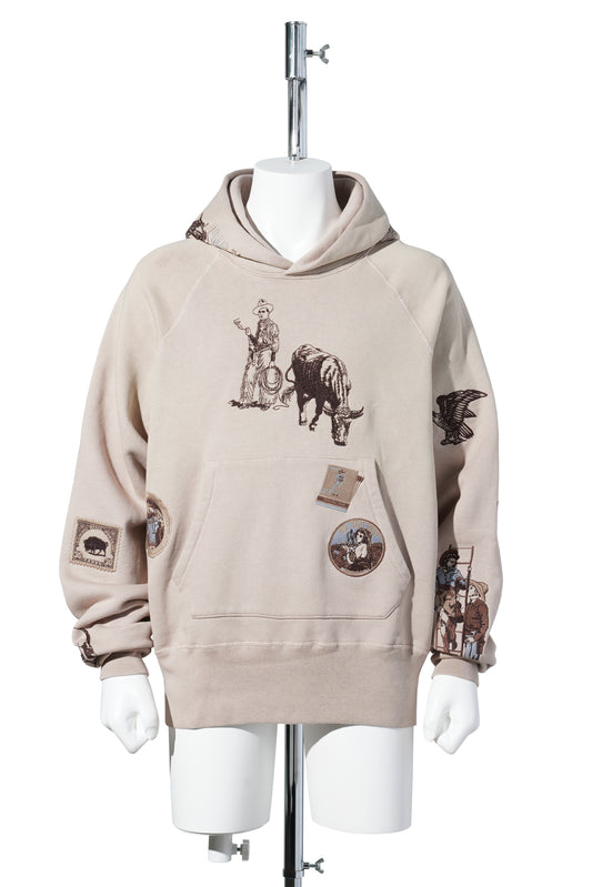 WESTERN HOODIE / LIGHT TAUPE