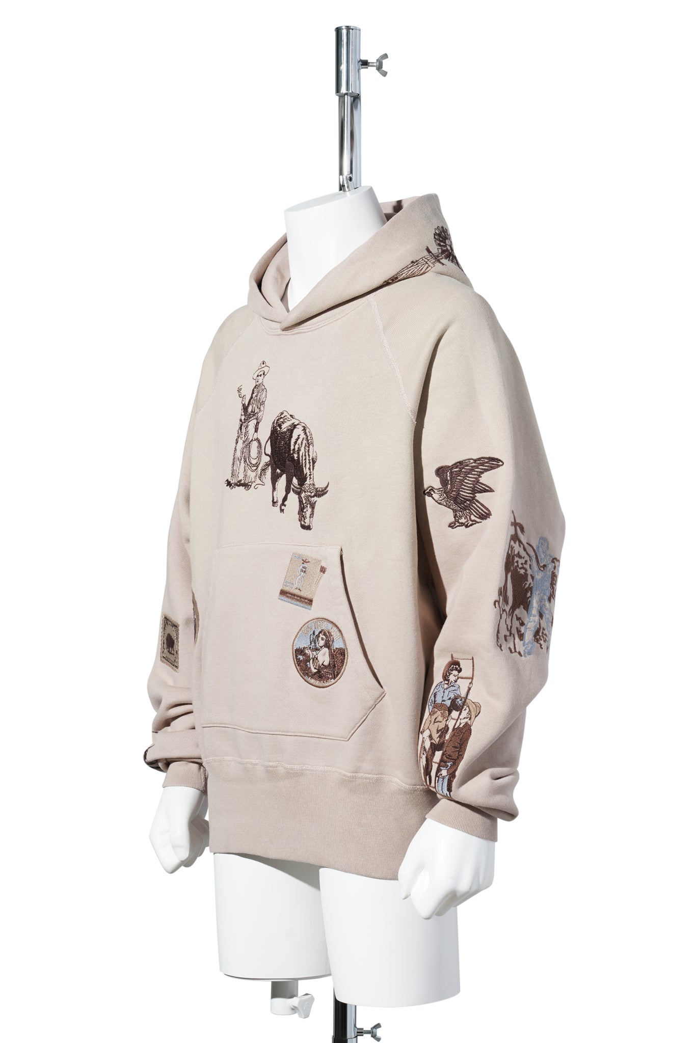 WESTERN HOODIE / LIGHT TAUPE