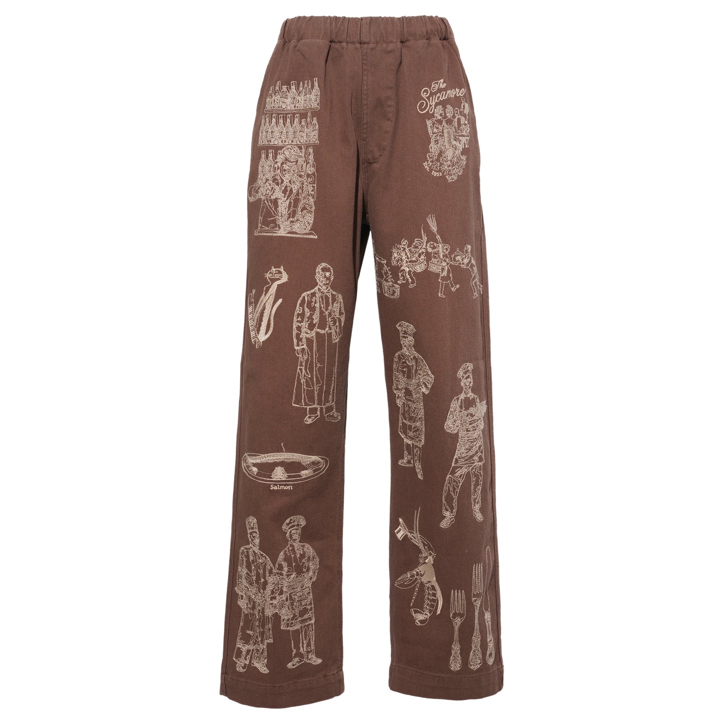 RESTAURANT PANT / BROWN