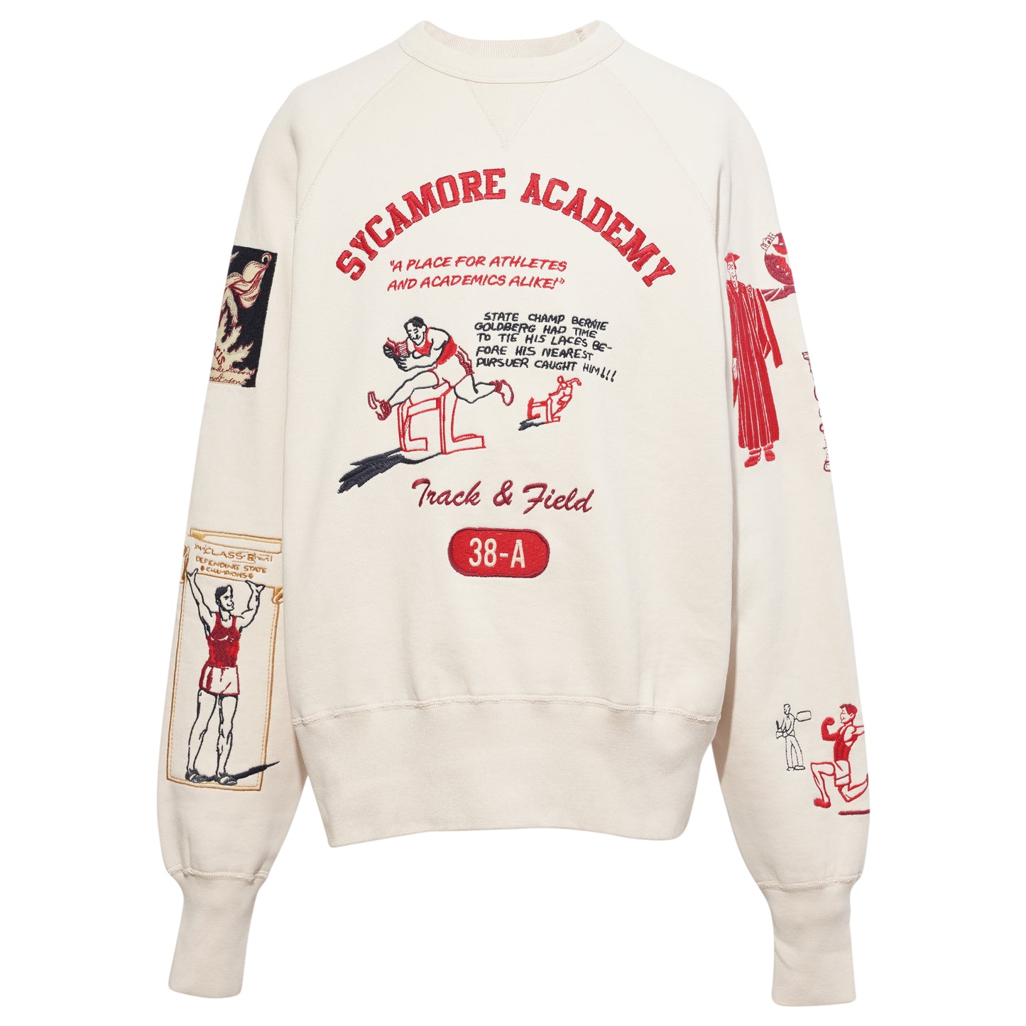 VARSITY CREWNECK / LIGHT BEIGE