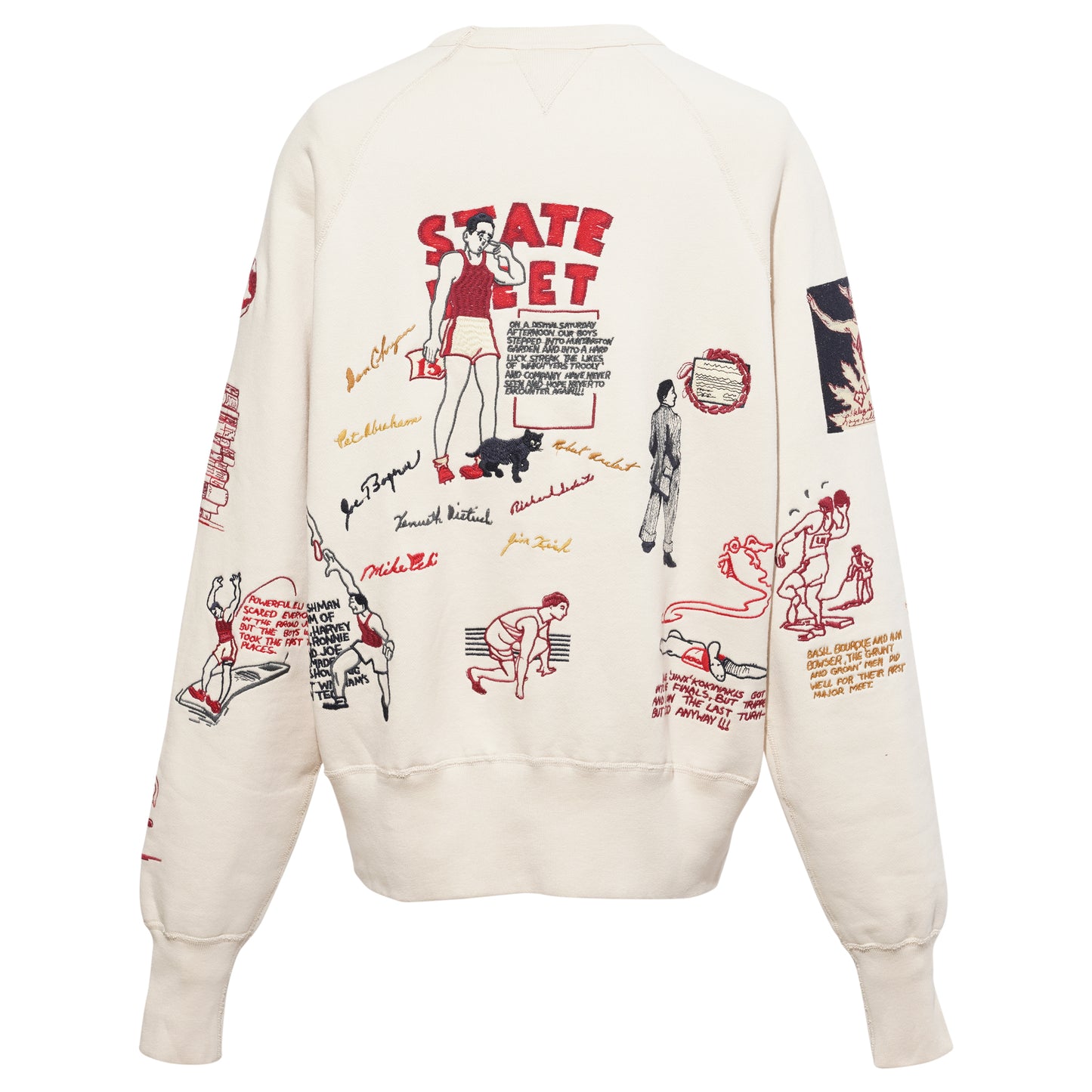 VARSITY CREWNECK / LIGHT BEIGE