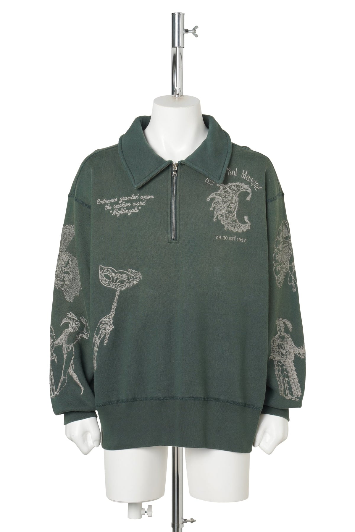 BALLROOM 1/4 ZIP / EMERALD GREEN