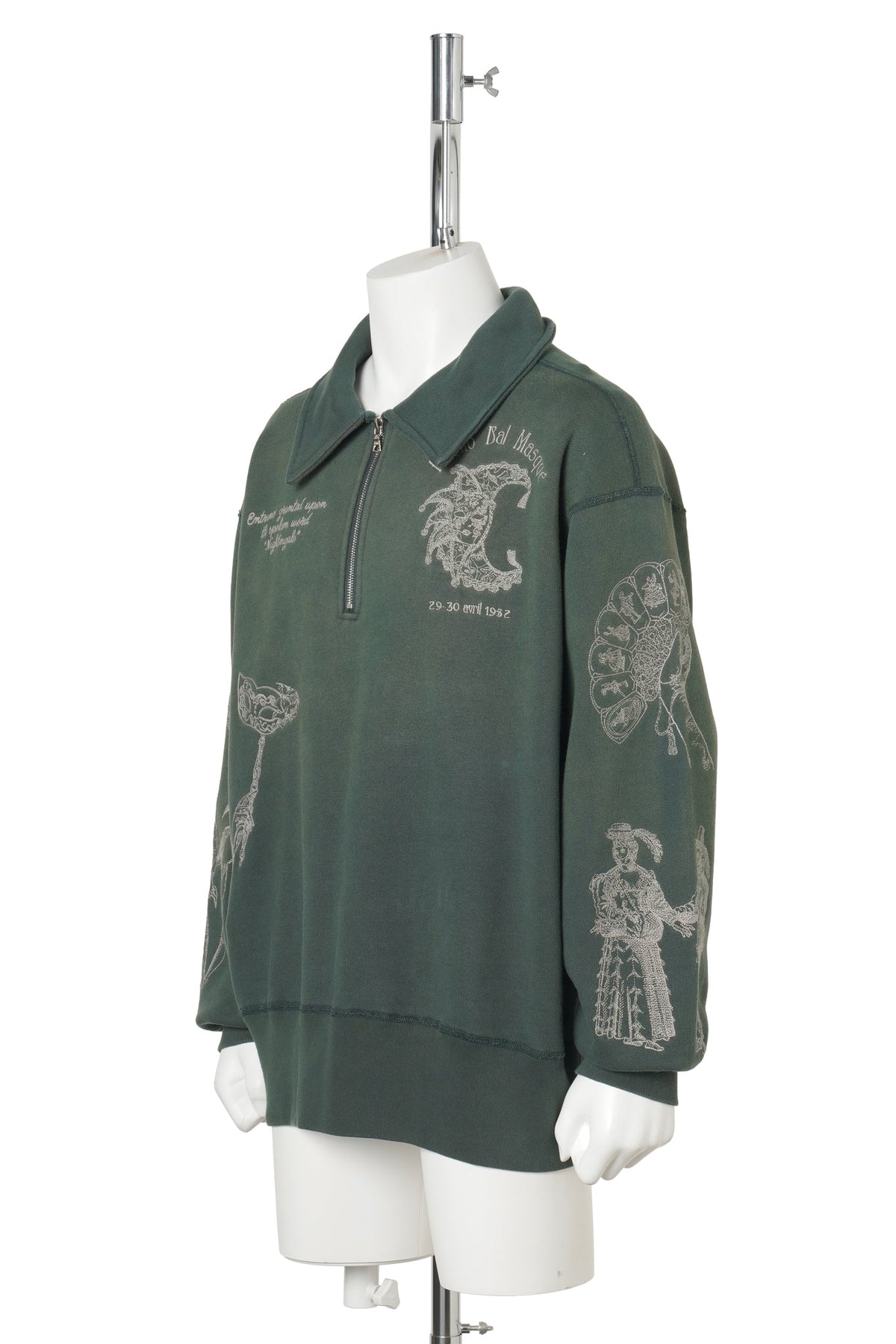 BALLROOM 1/4 ZIP / EMERALD GREEN