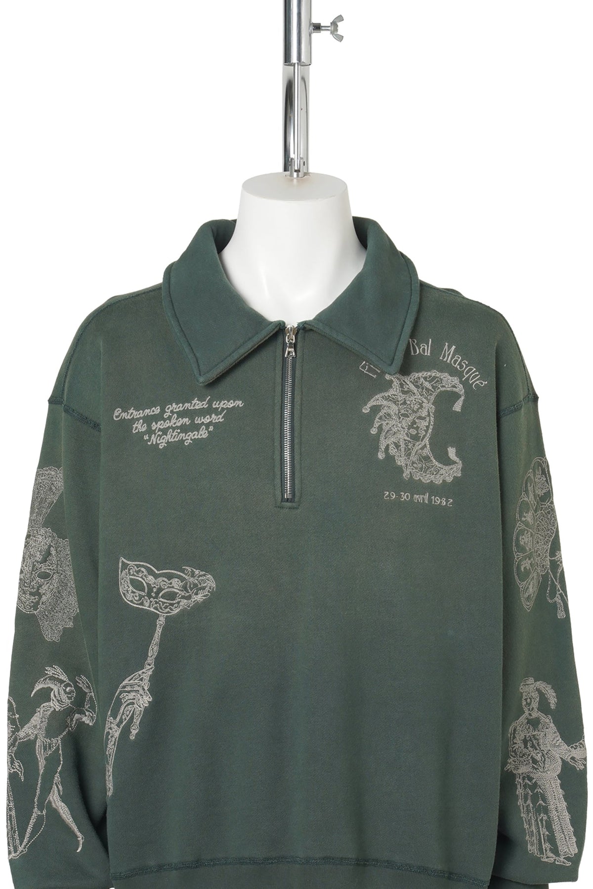 BALLROOM 1/4 ZIP / EMERALD GREEN