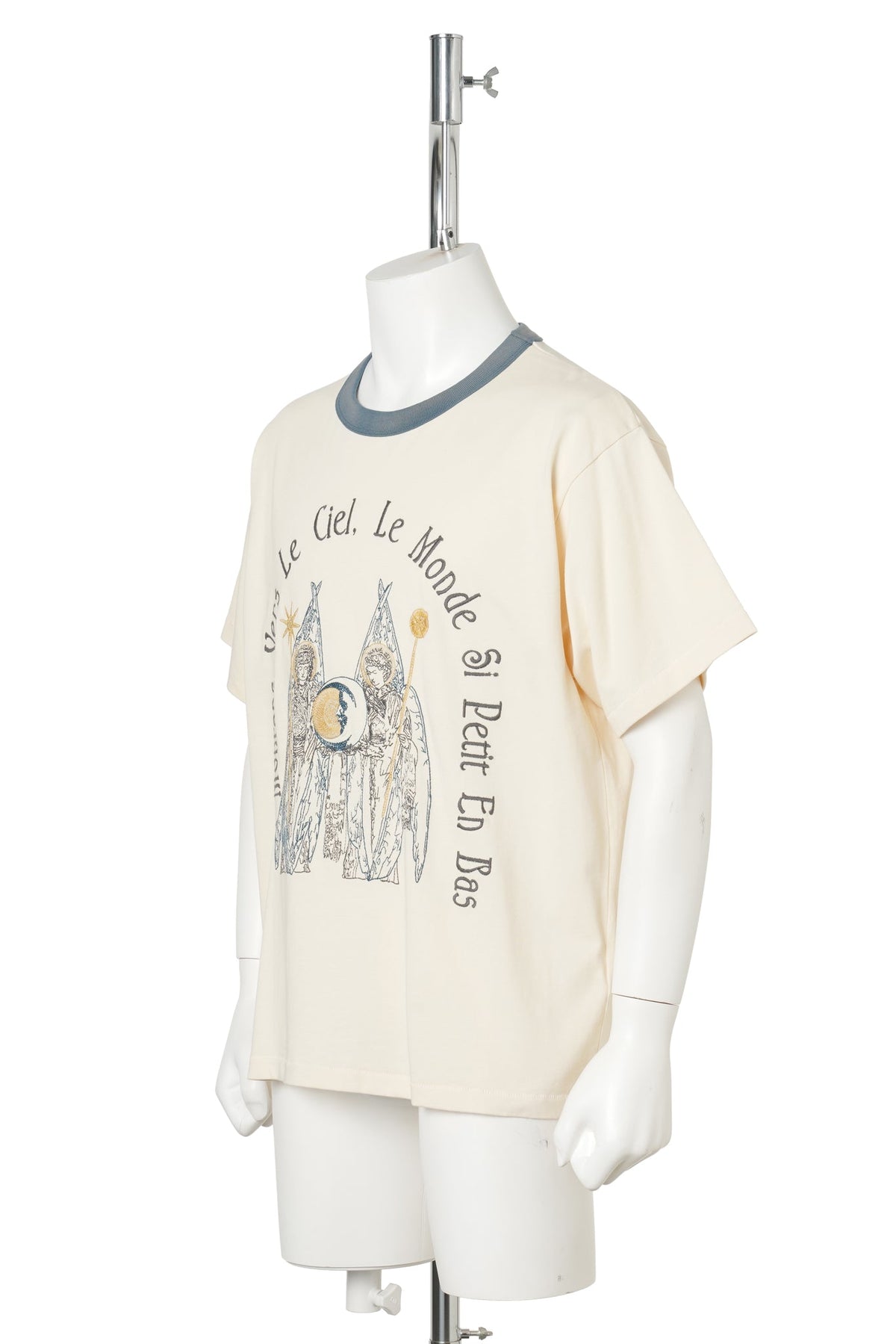 LA LUNA TEE / DARK TEAL RINGER