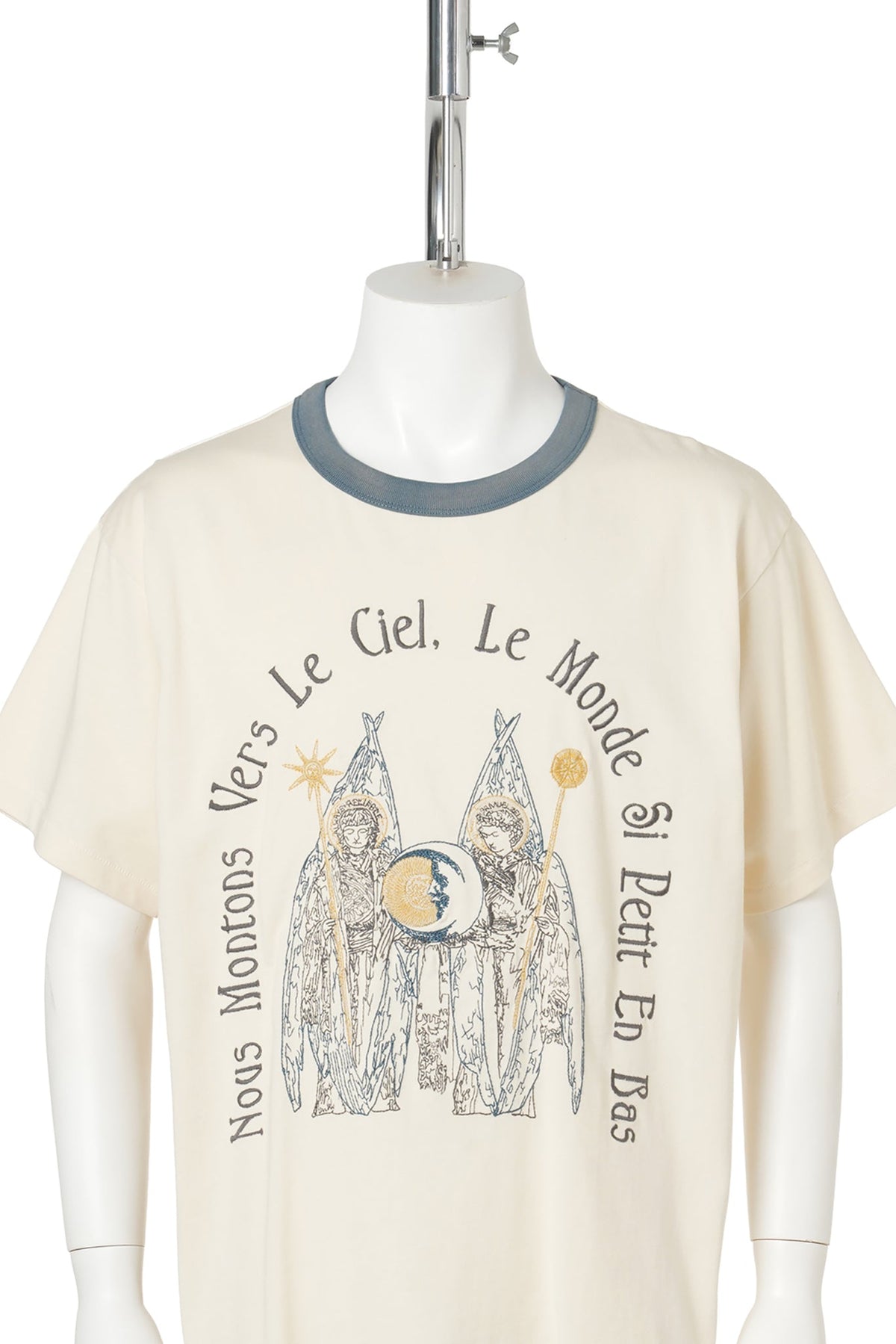 LA LUNA TEE / DARK TEAL RINGER
