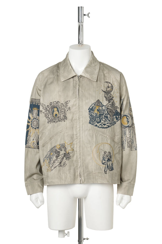 LA LUNA ZIP JACKET / SMOKE GREY