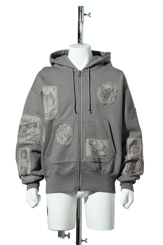 CABINET ZIP HOODIE / DARK IRON