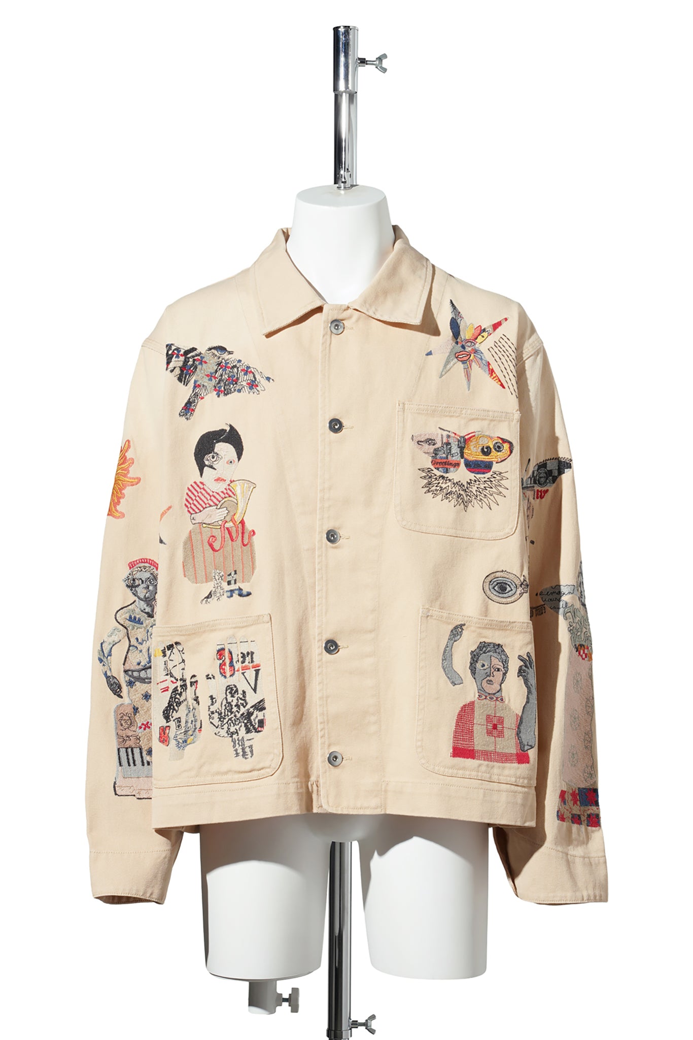 COLLAGE CHORE JACKET / HAY